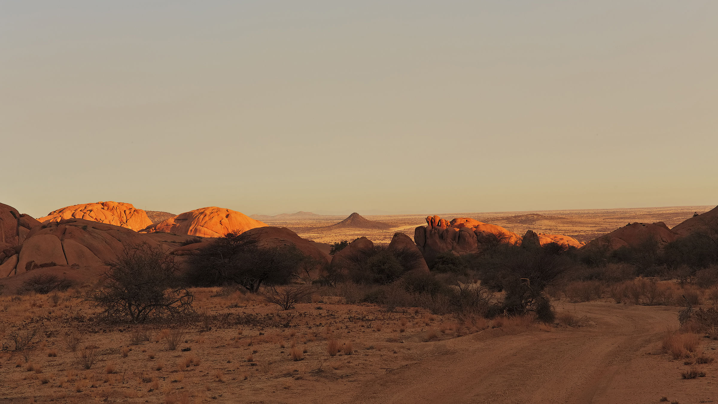 Spitzkoppe at sunset