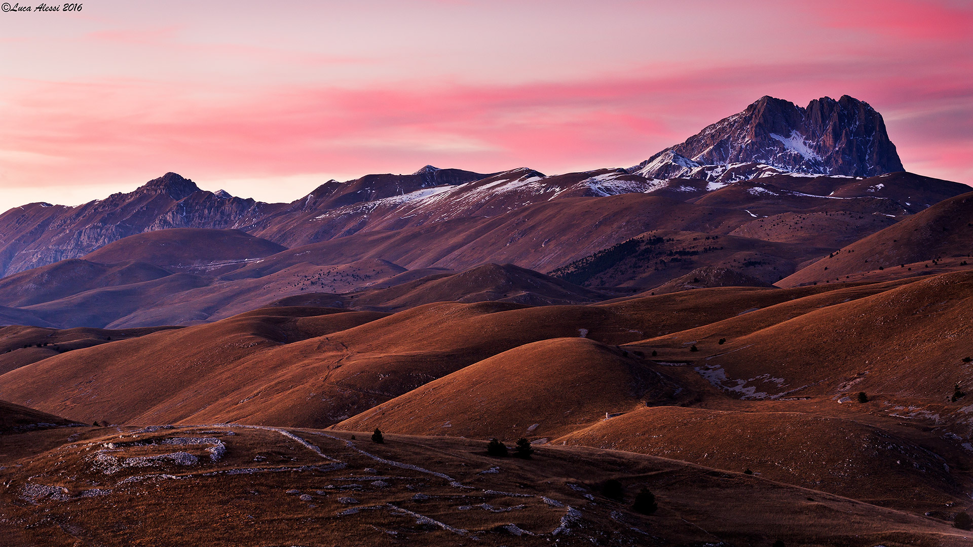 Ultima luce sul massiccio