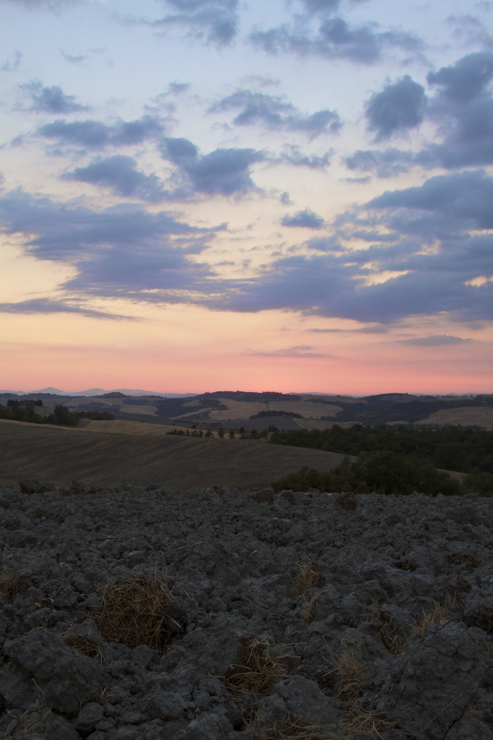 Sunset in Val d 'Orcia