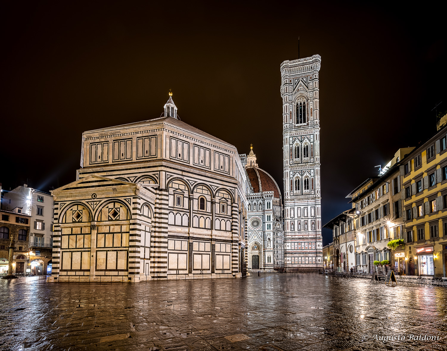 Firenze - Battistero e Campanile di Giotto - notturno