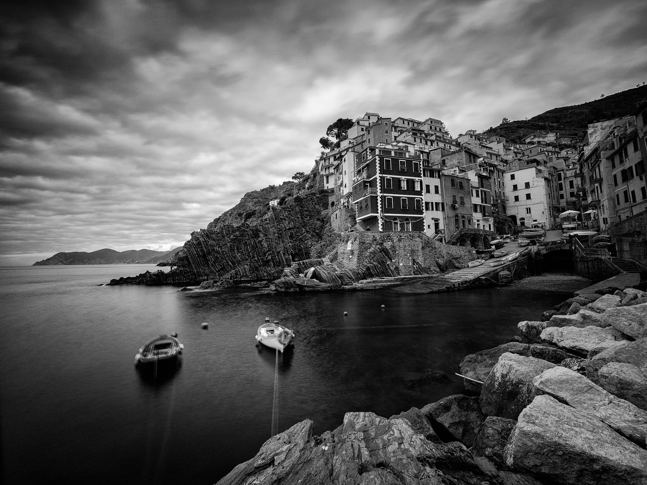 Riomaggiore in B&N