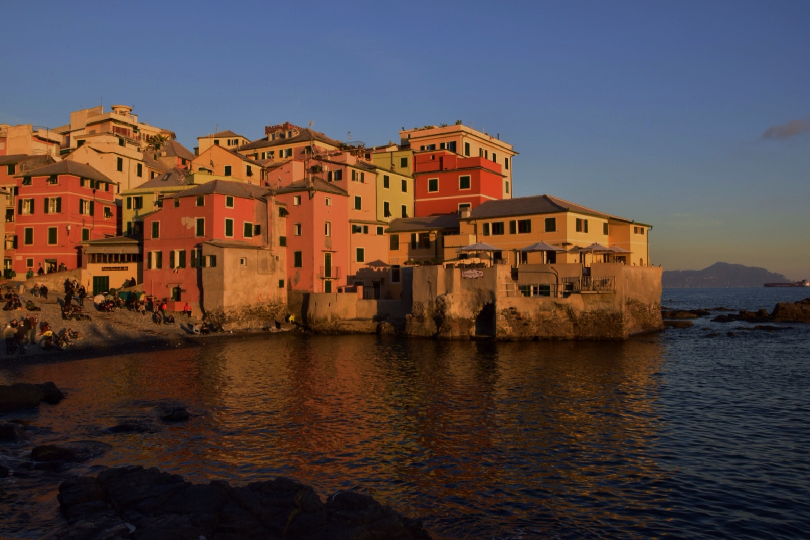Boccadasse al tramonto