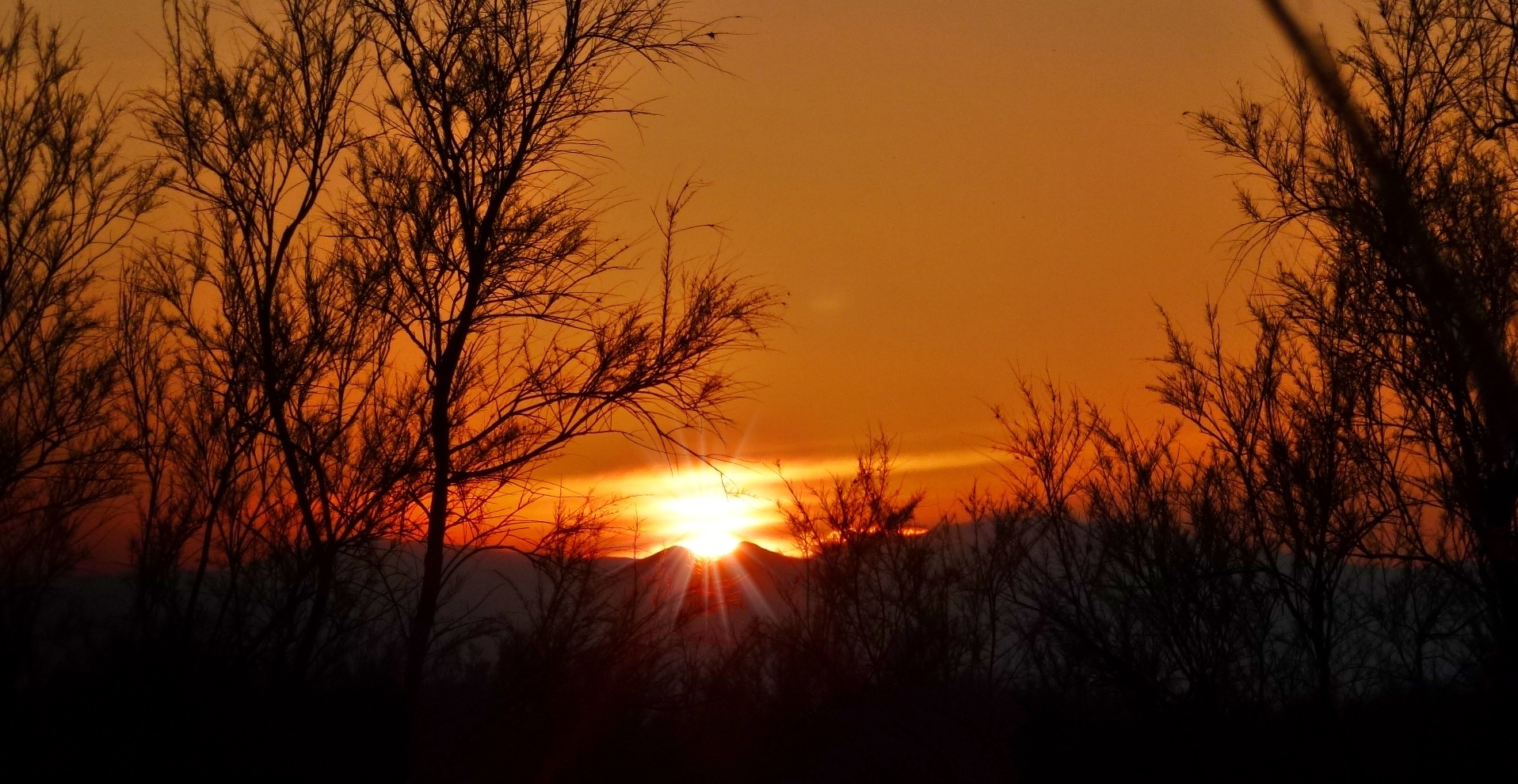 Tramonto sulla catena del Pollino