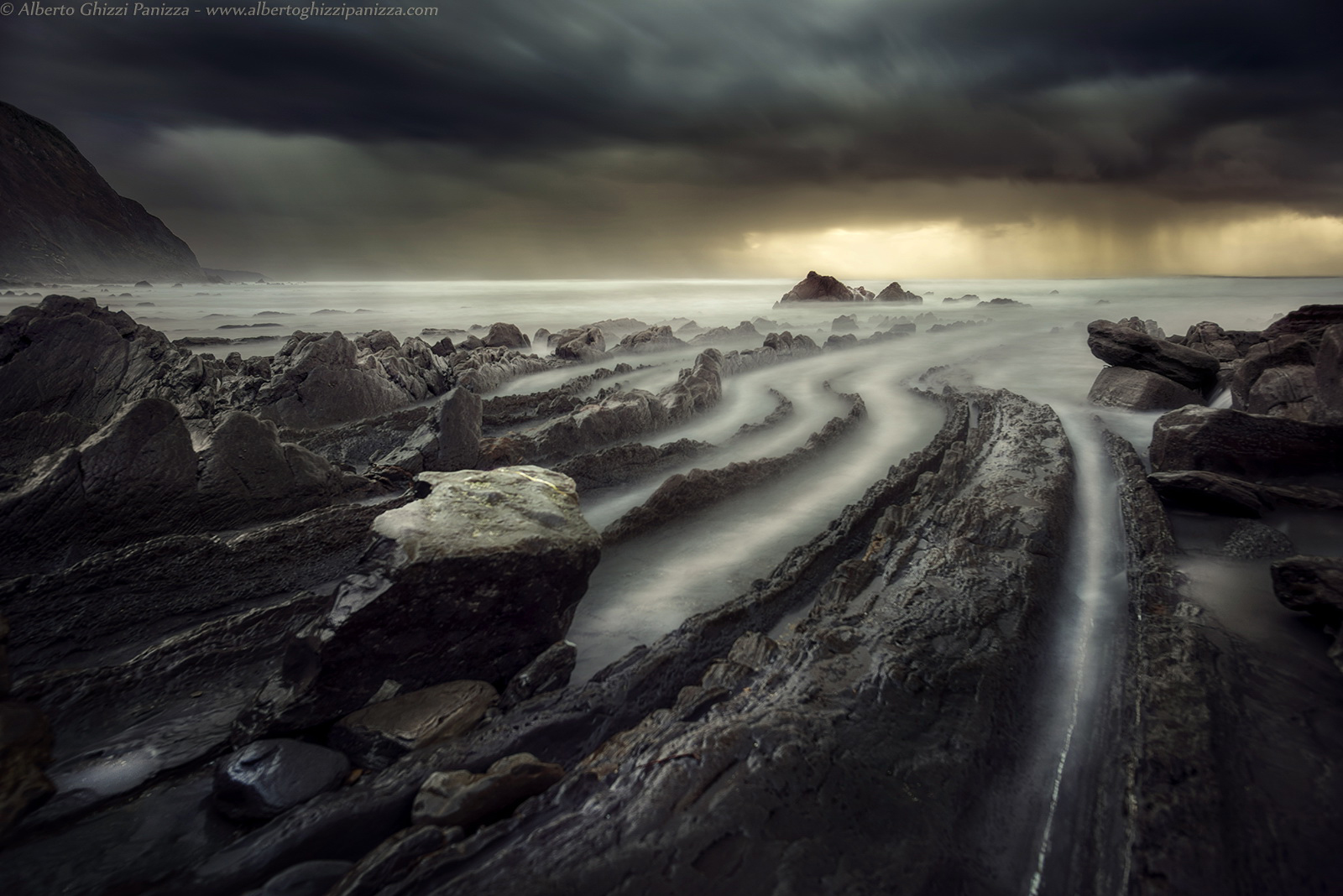 Under the violent storms of the Spanish coast