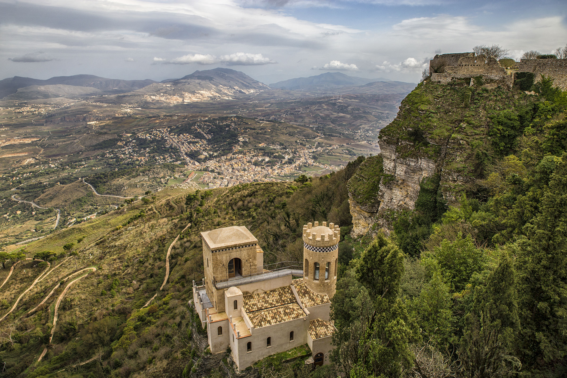 Panoramic view from Erice -Sicily