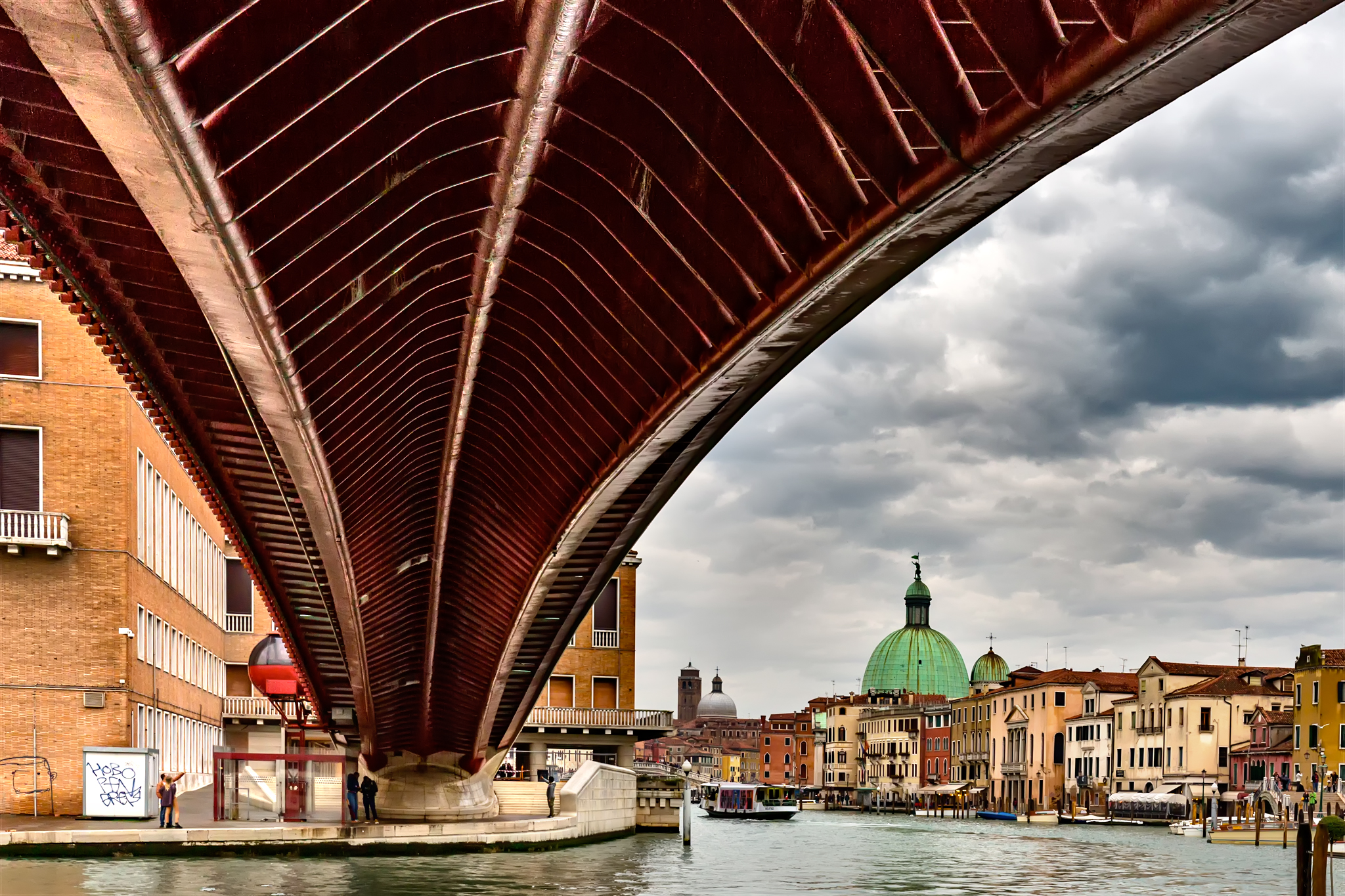 Under the Calatrava bridge