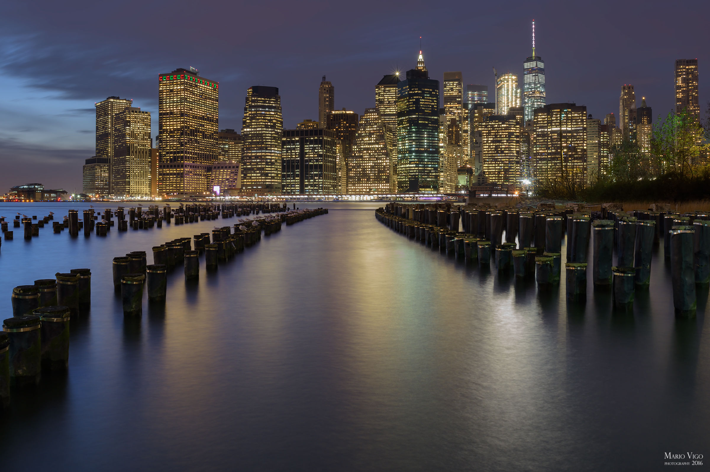 Lower Manhattan at the blue hour