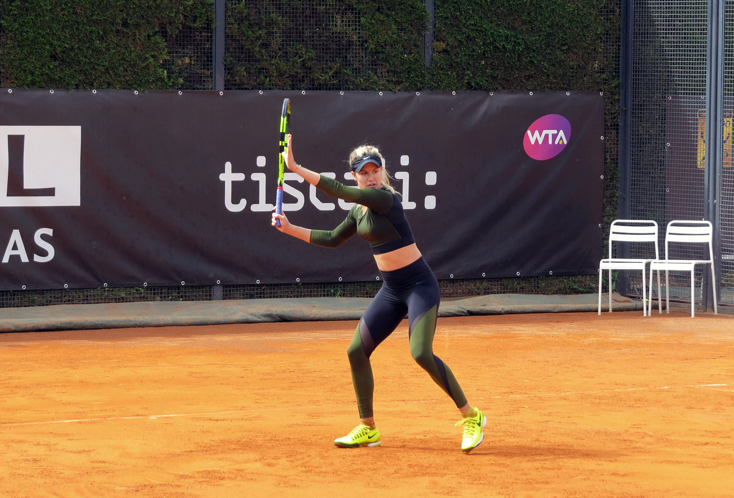 Genie Bouchard in allenamento