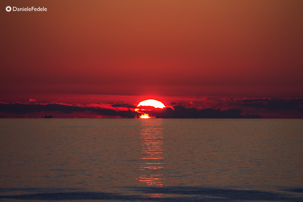 Tramonto sul mare a Sperlonga