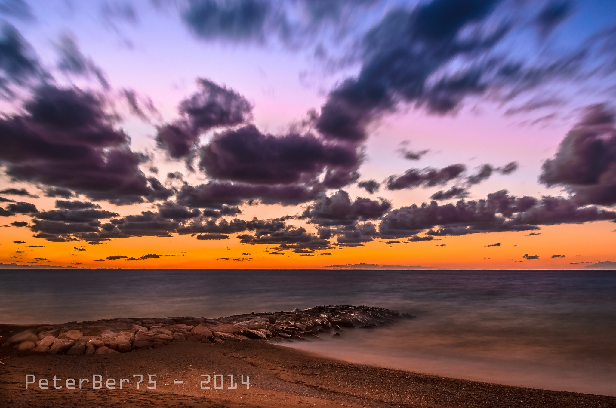 Sunset in Capo d'Orlando