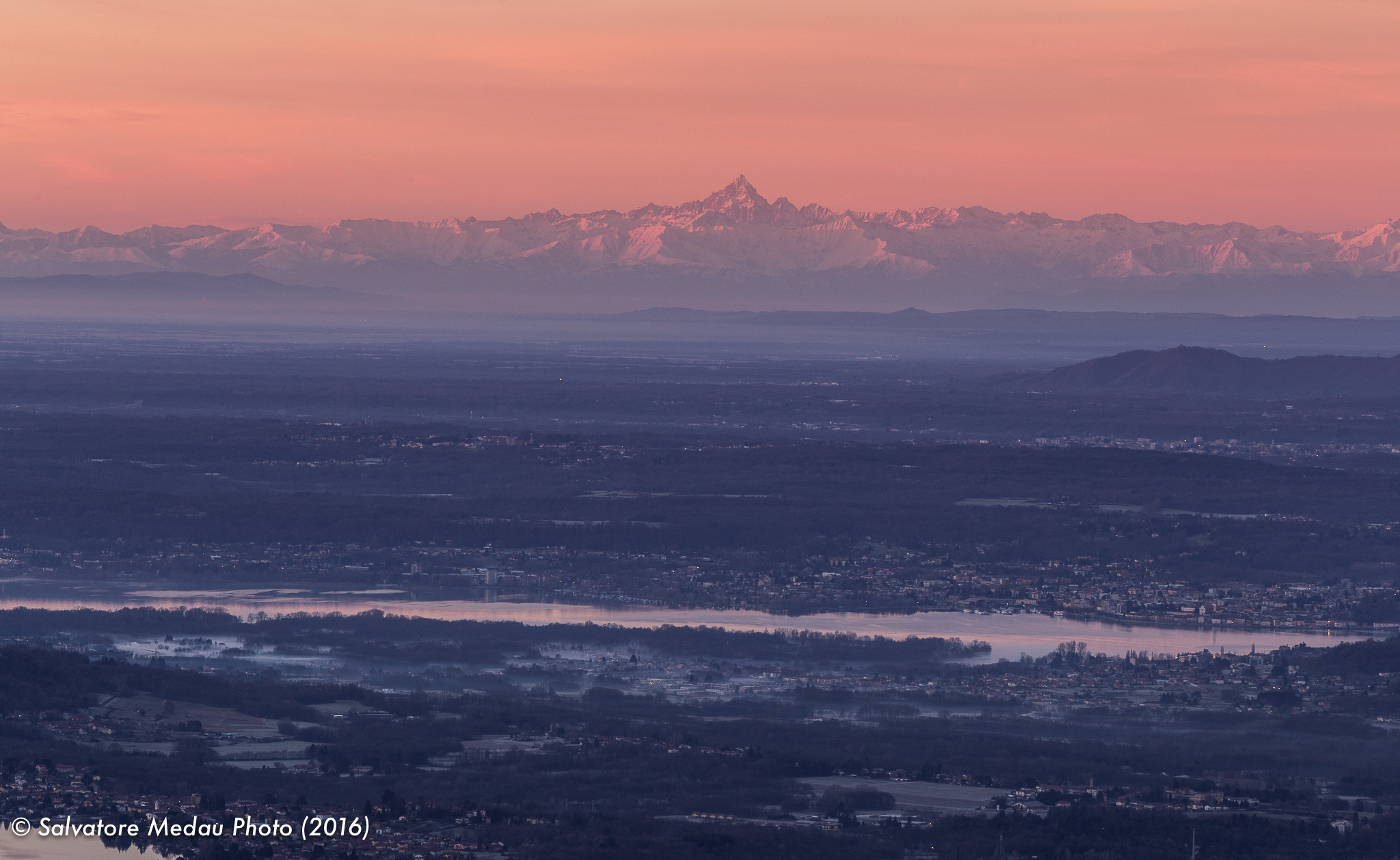 Alba sul Monviso dal Forte di Orino (va)
