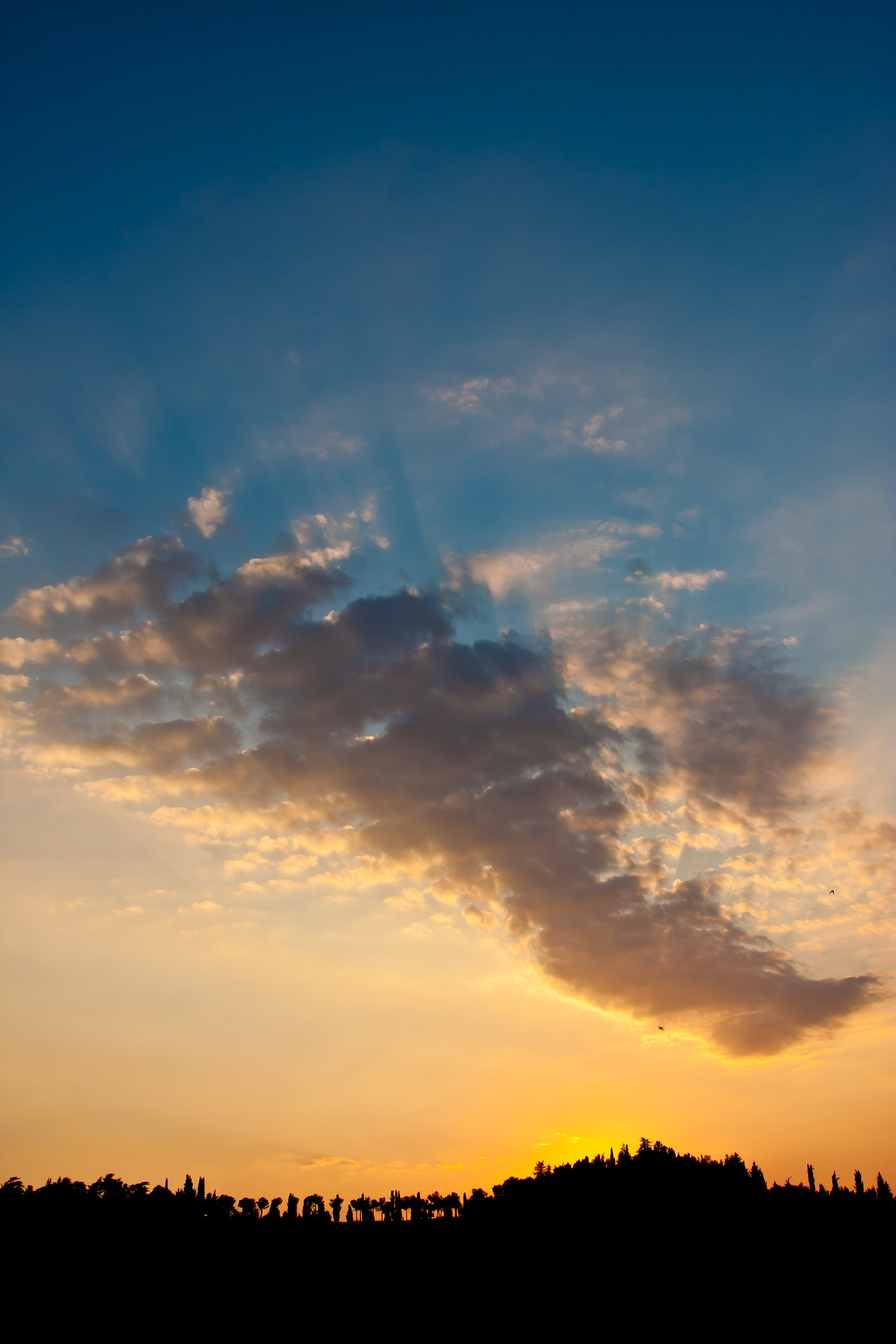 Tramonto sulle colline cesenati
