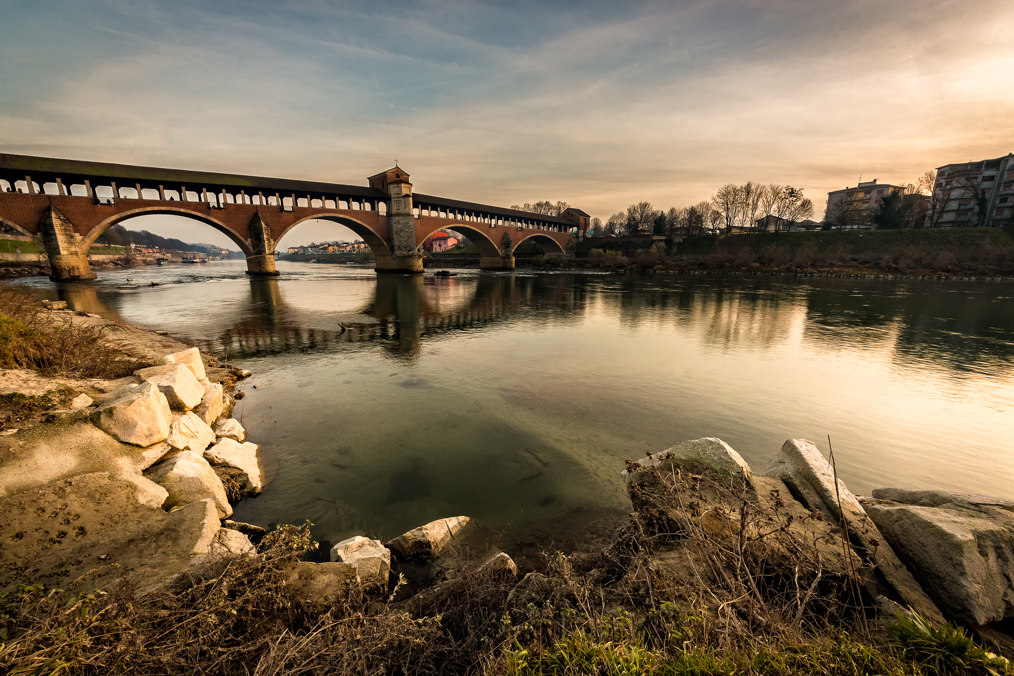 covered bridge of Pavia