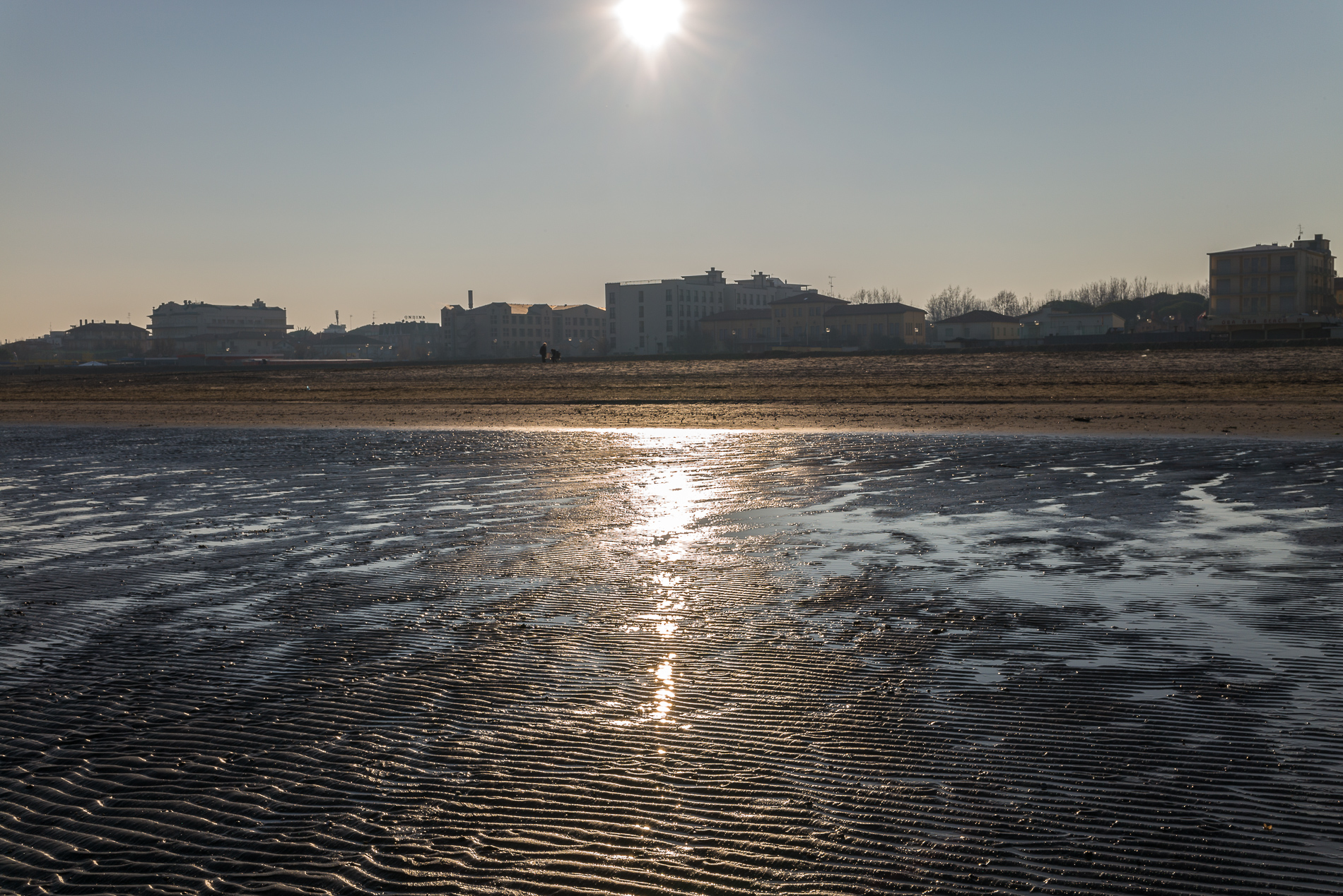 The Cervia beach in December