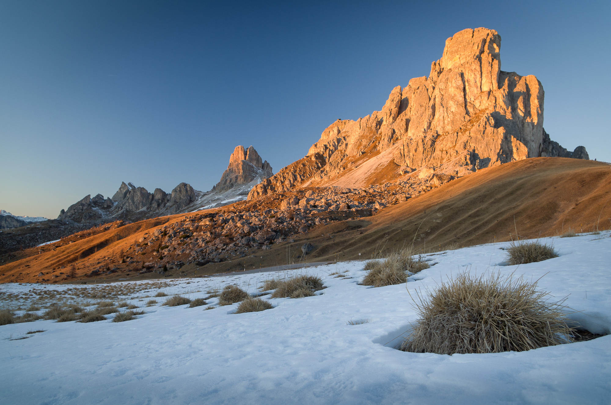 Tramonto al passo Giau