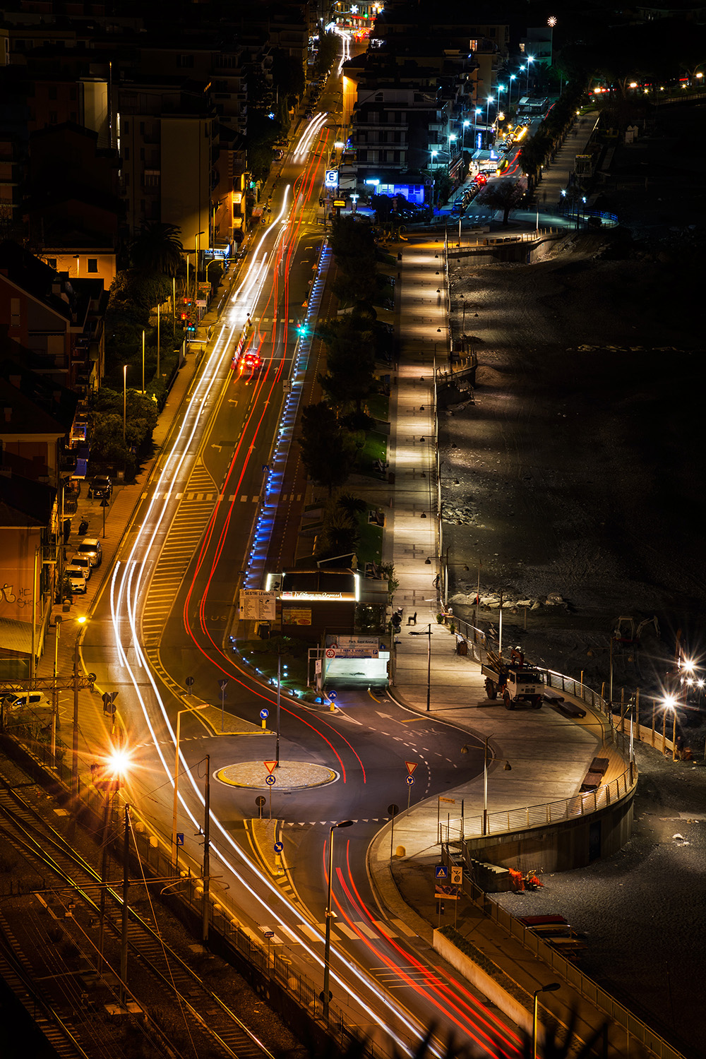 light trails
