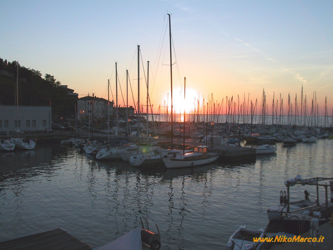 Muggia at sunset