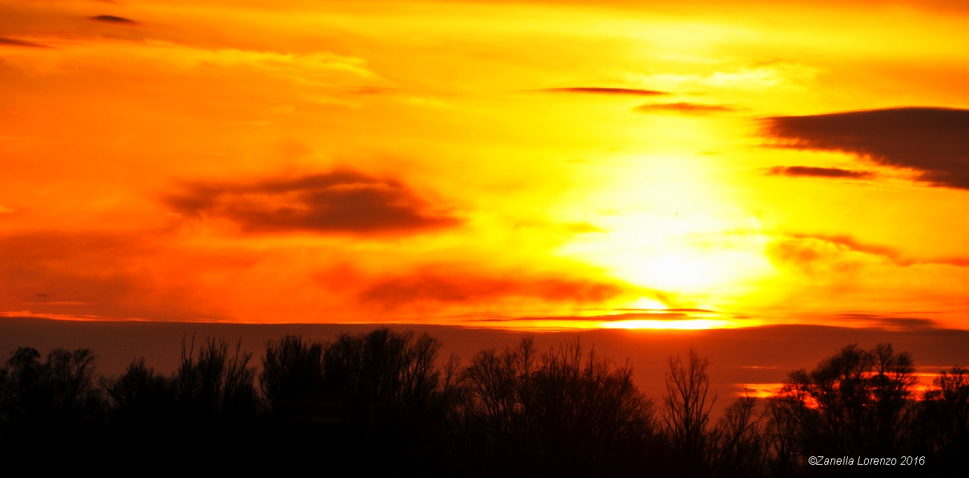 Tramonto infuocato
