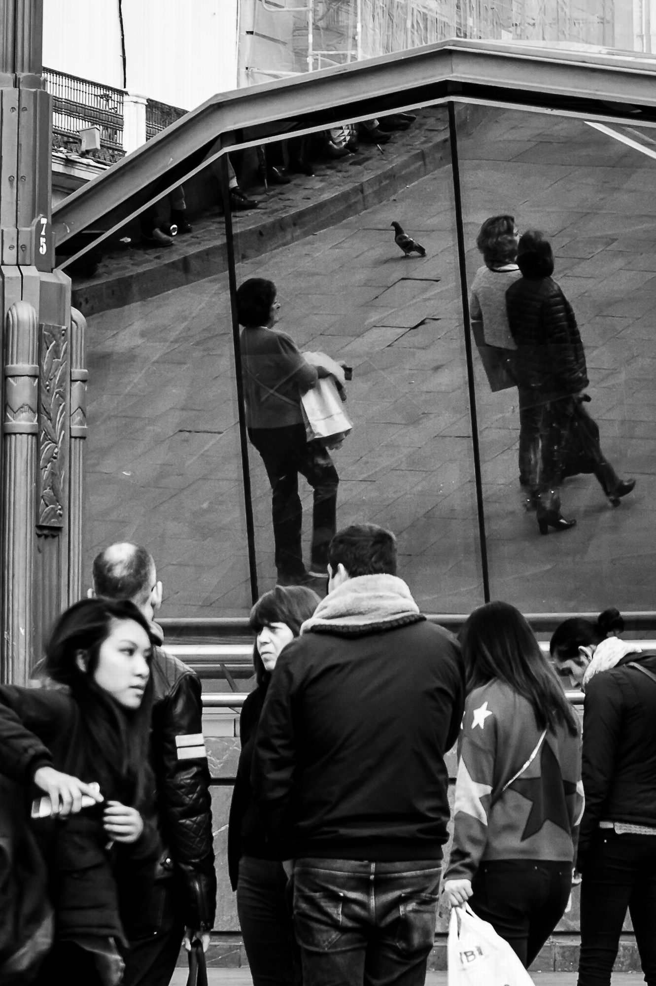 Reflections in the Puerta del Sol