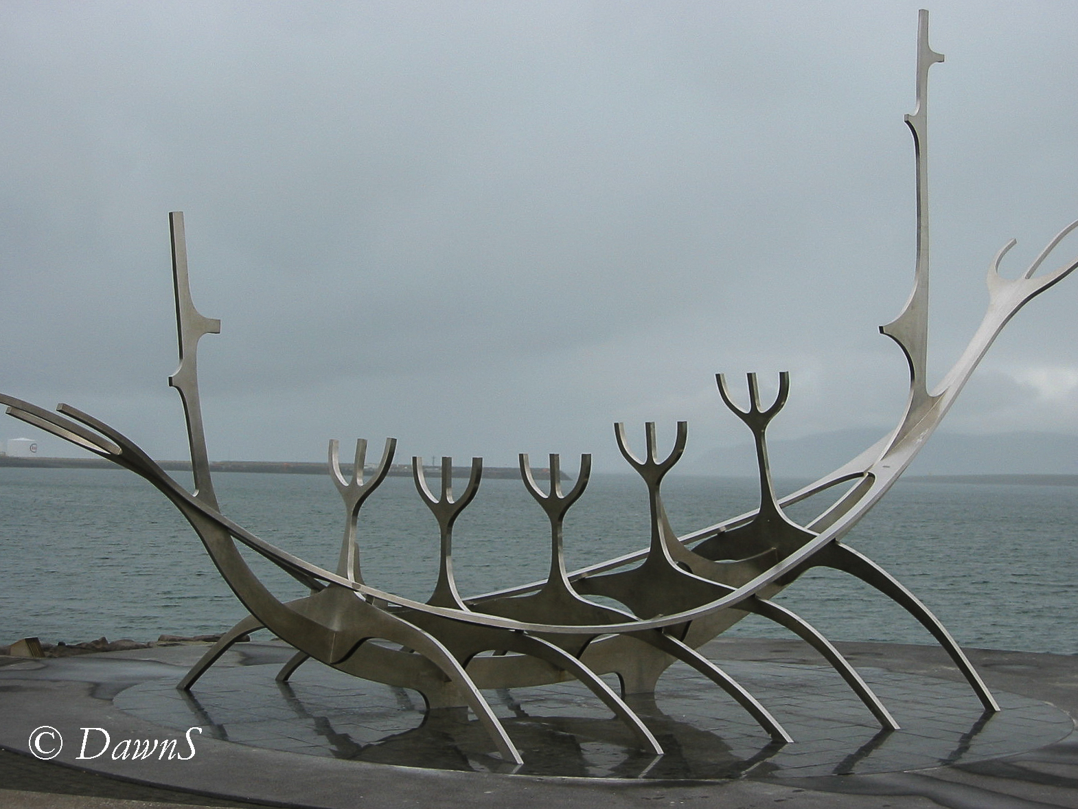 Viking Longship sculpture view 1