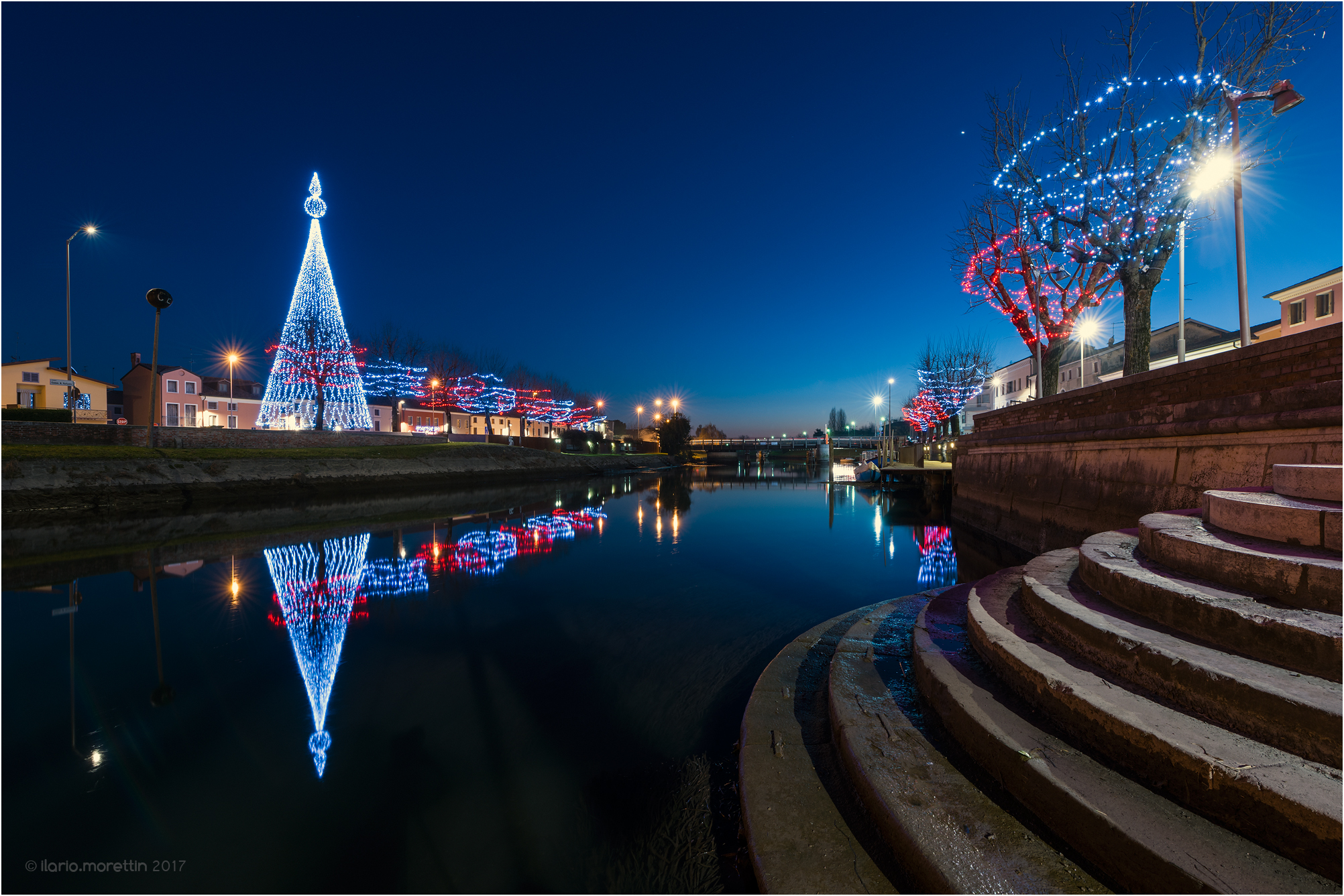 Blue hour along the Lemene to Concordia