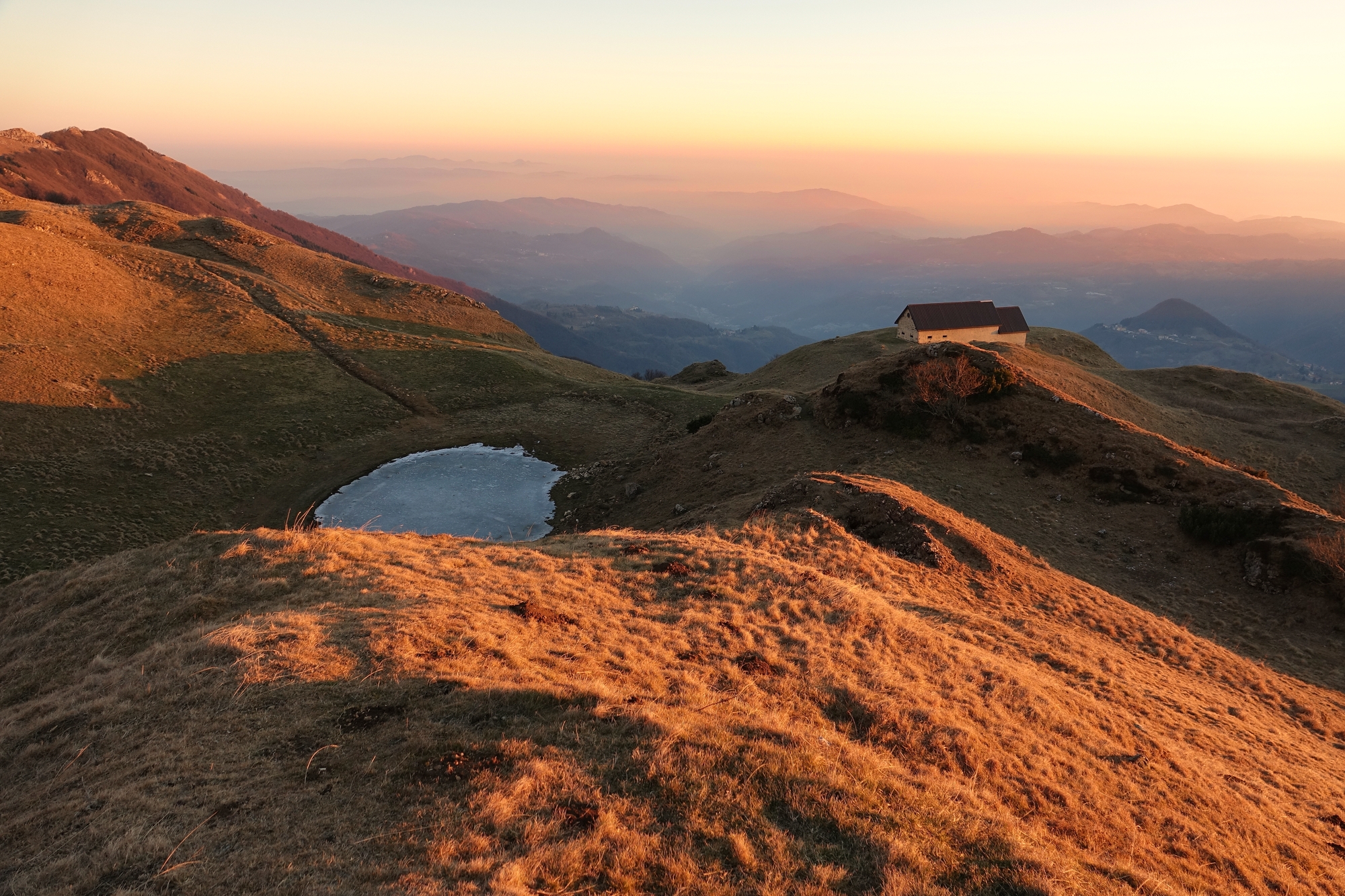 Tramonto a malga Campodavanti