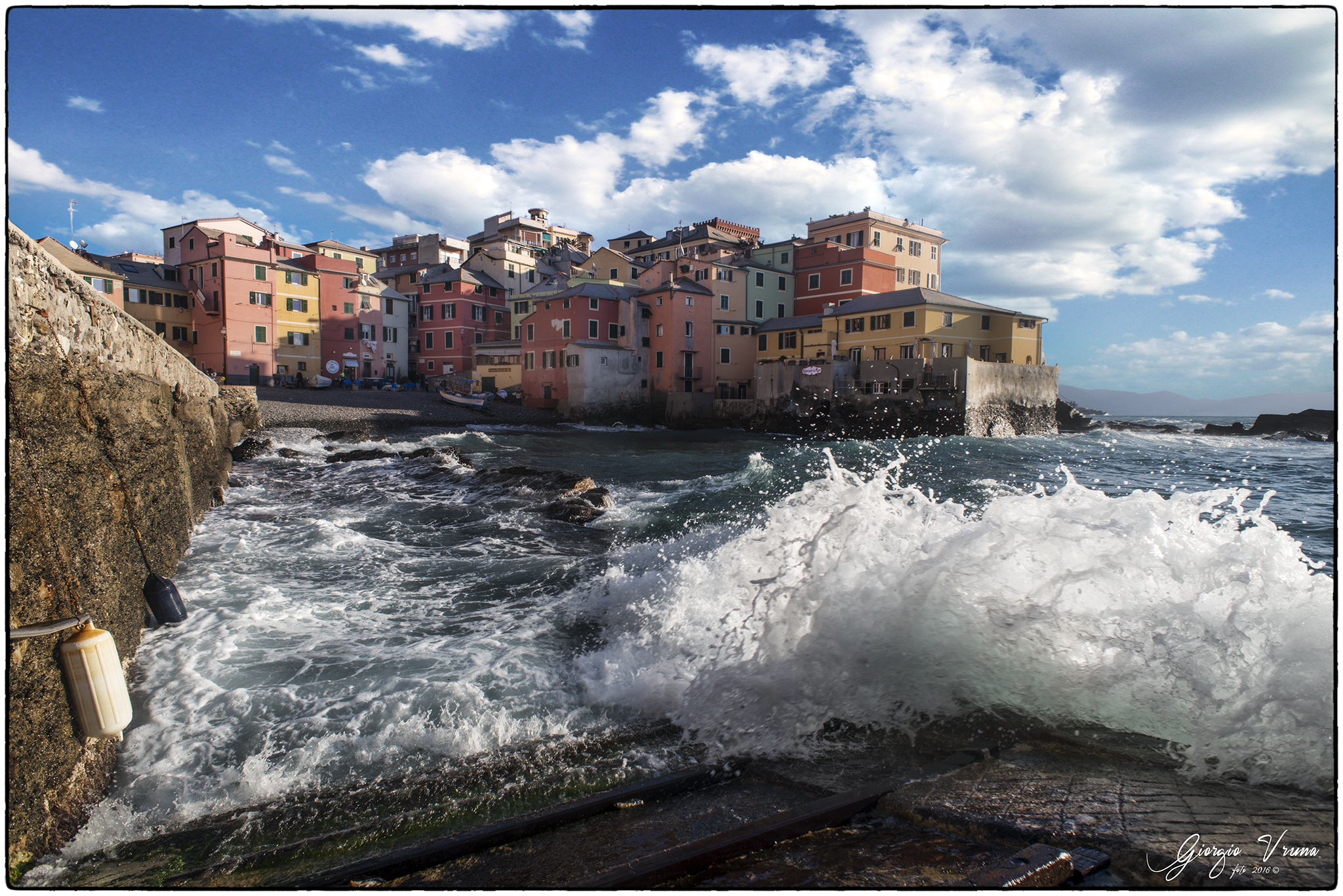 Boccadasse, l'attimo prima del bagno....