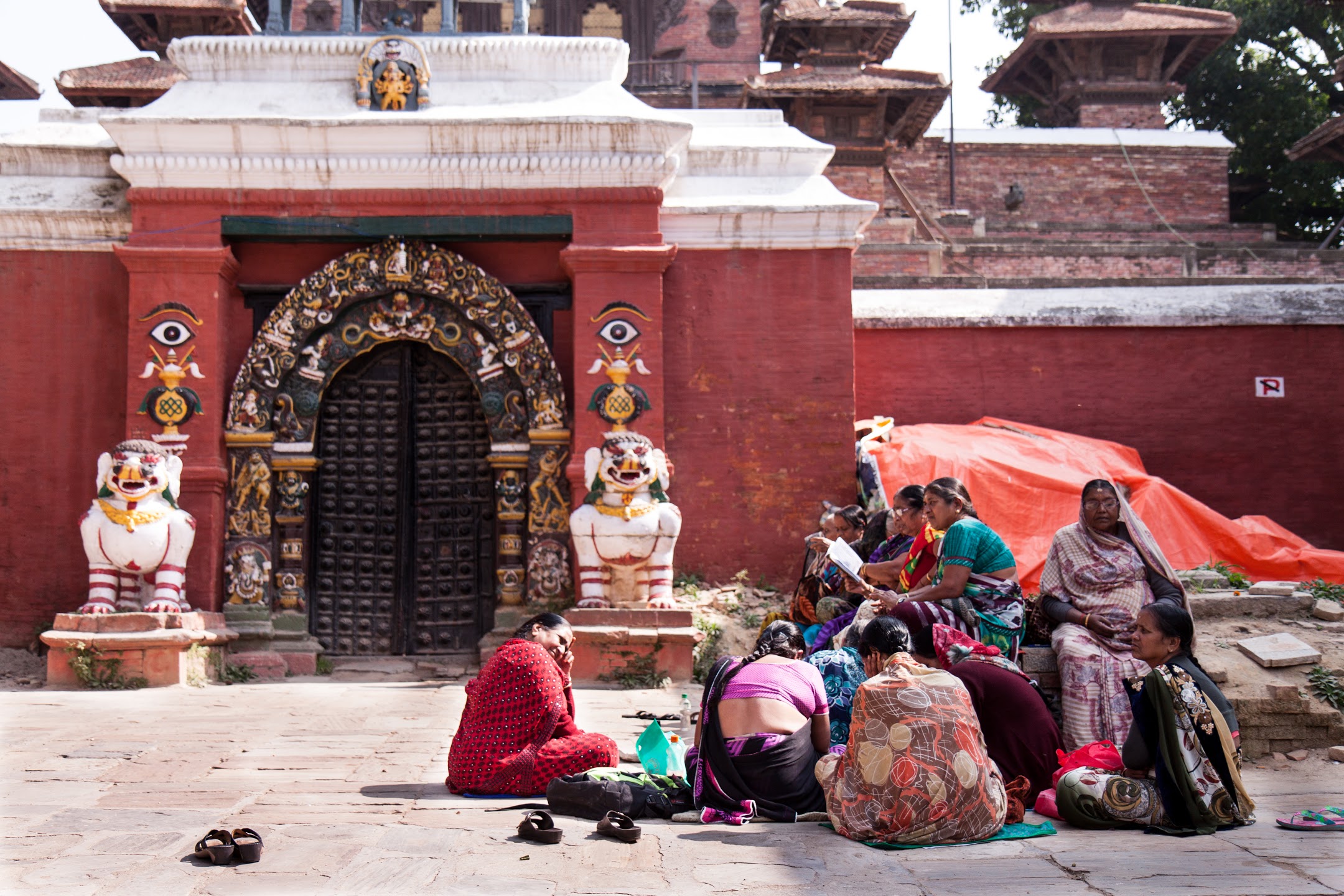 Donne a Kathmandu Durbar Square