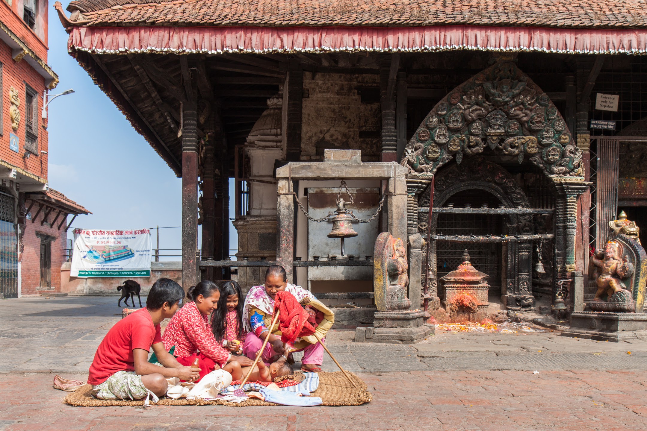 Momenti di vita a Kirtipur