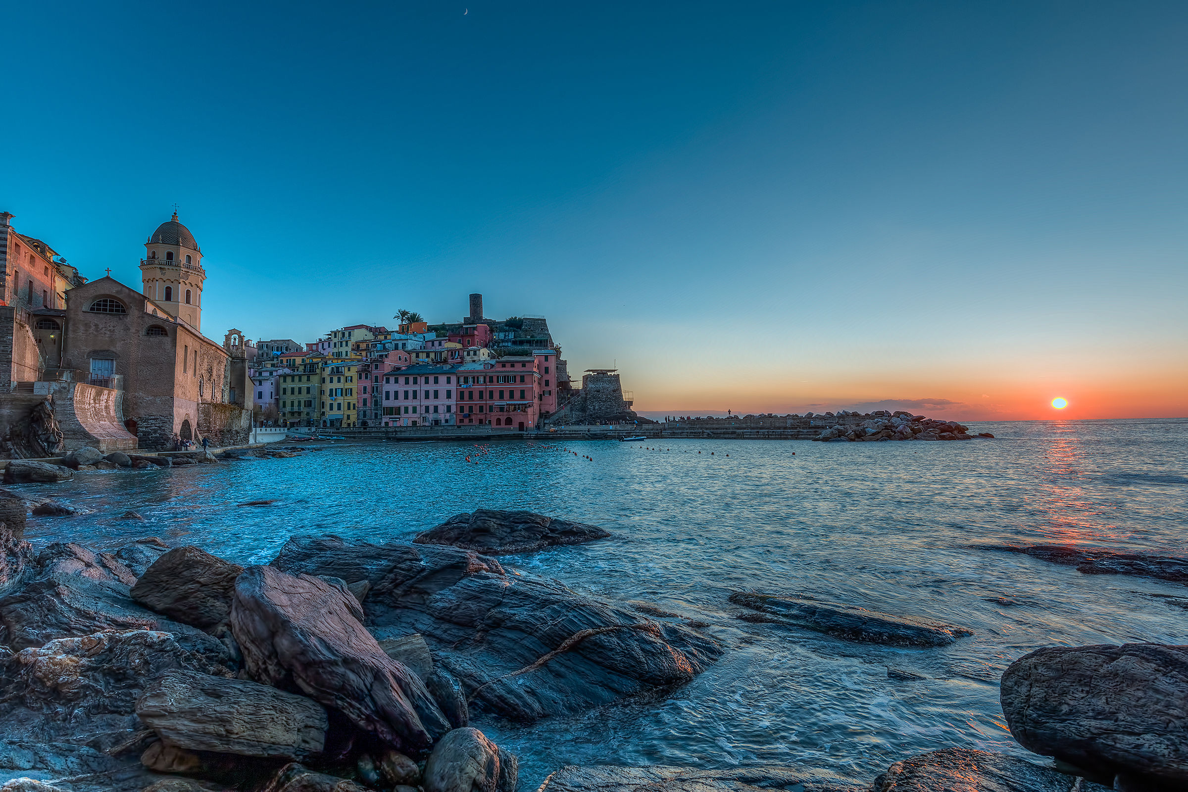 Vernazza at sunset