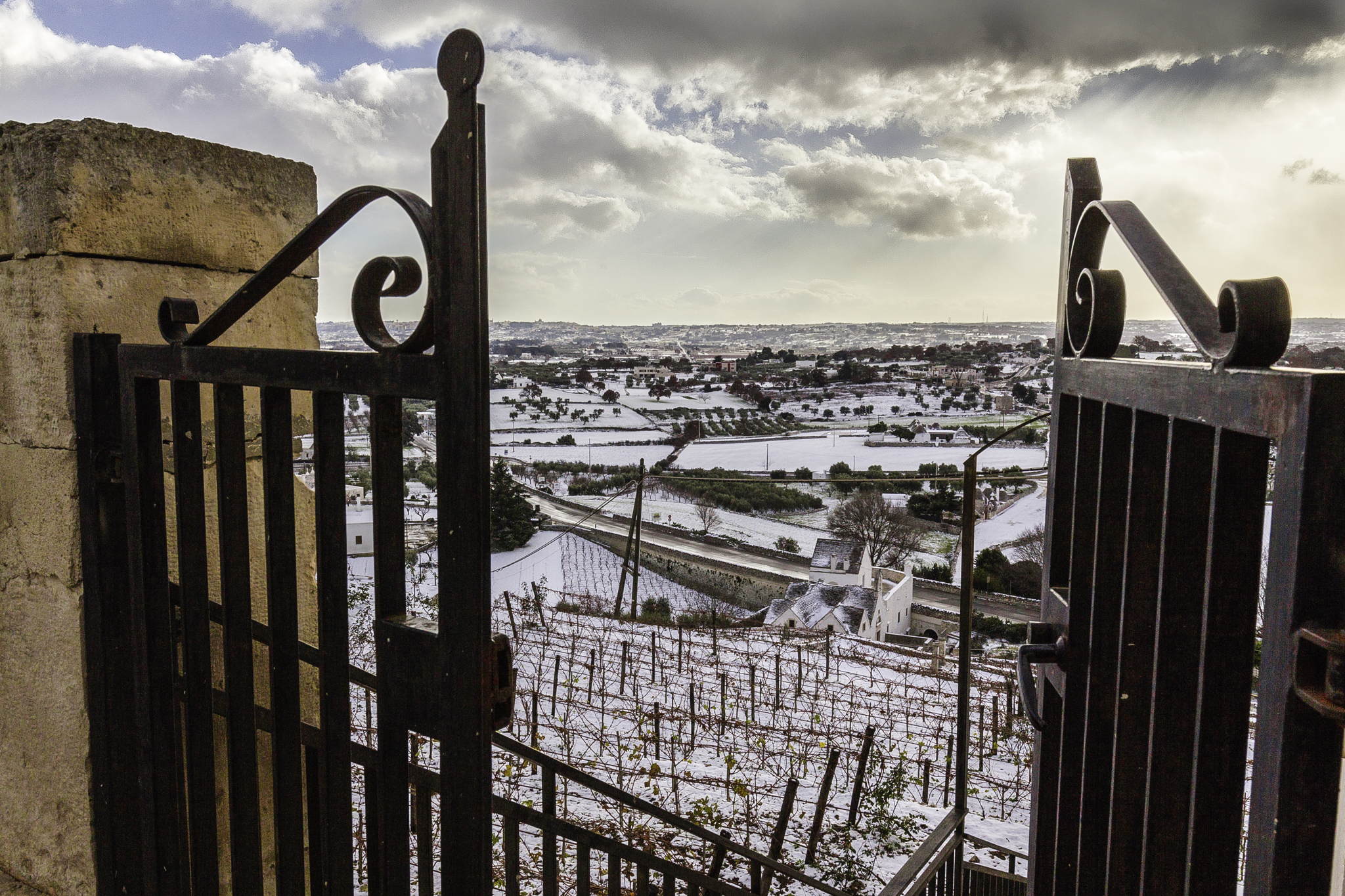 Valle D'Itria in neve