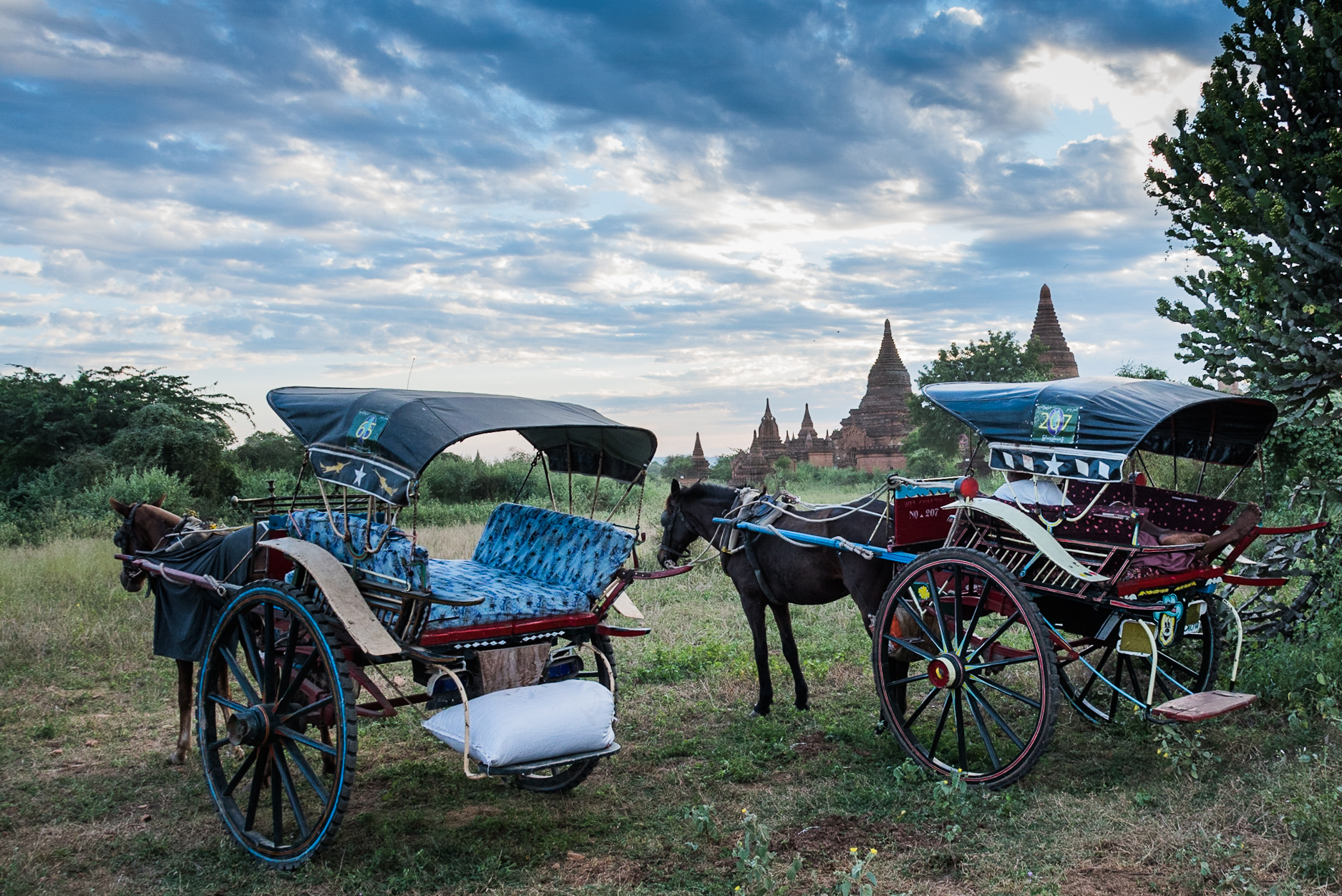 Le carozzelle di Bagan