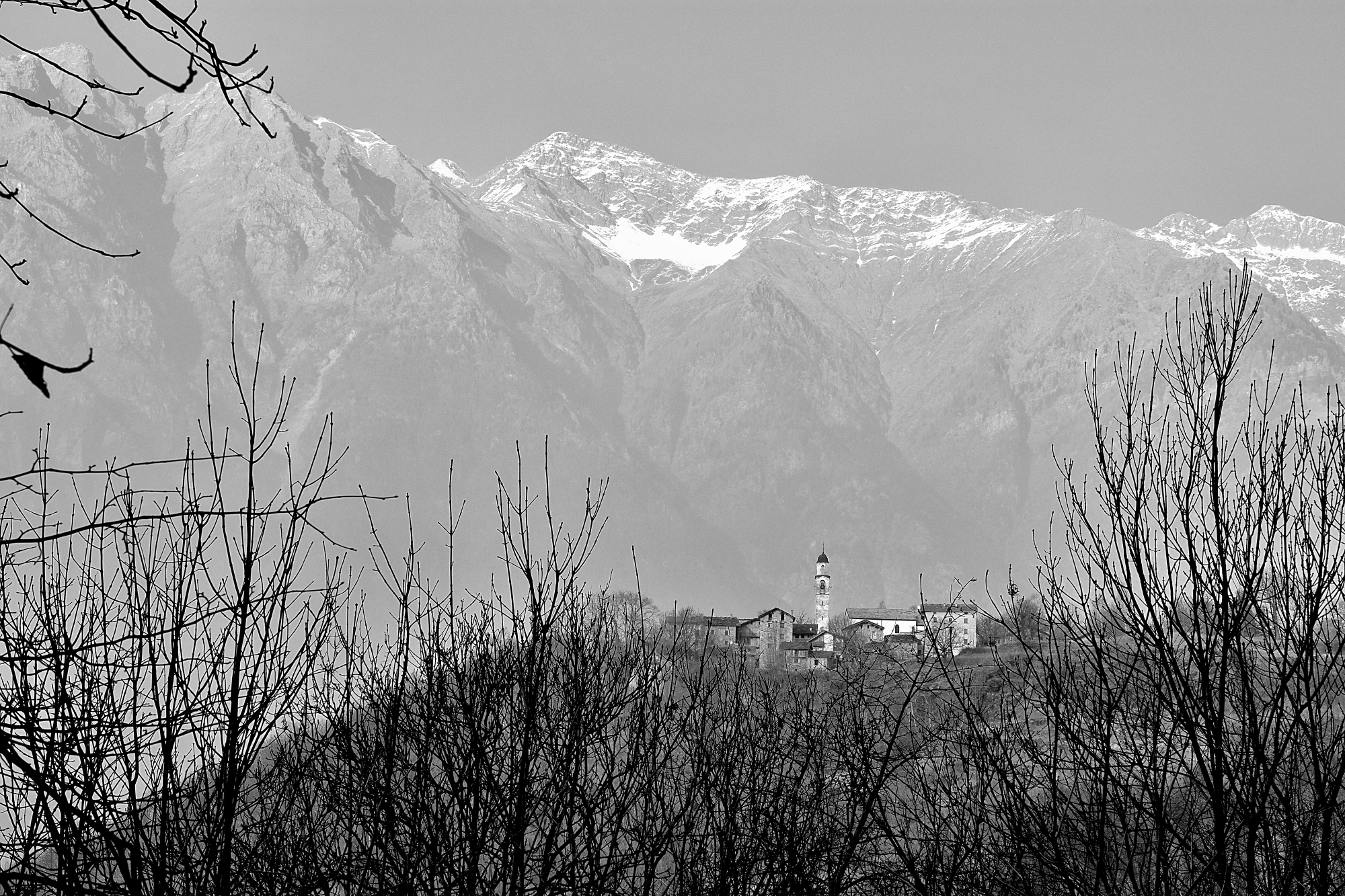 Up there in the mountains ...