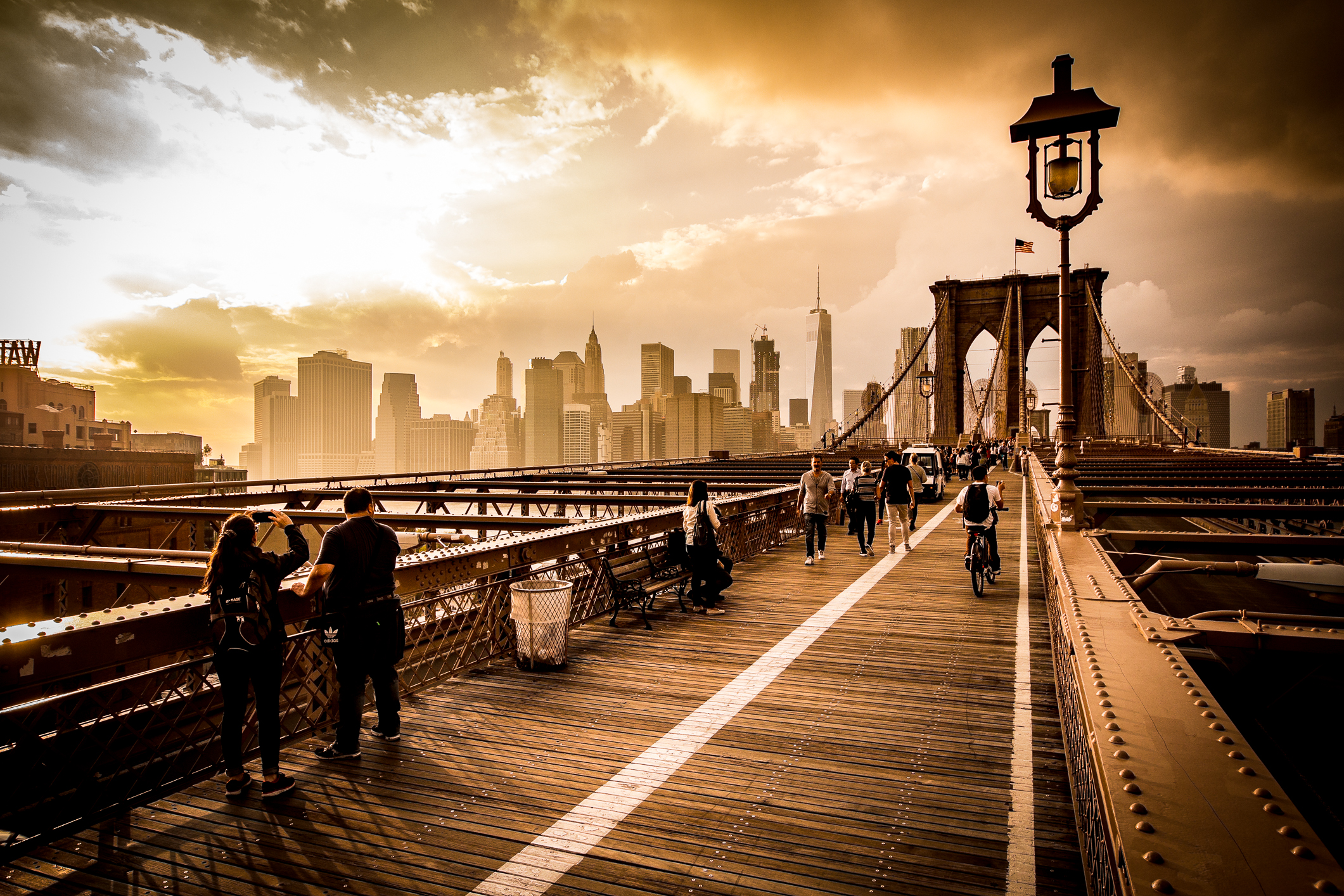 From Brooklyn..al sunset bridge