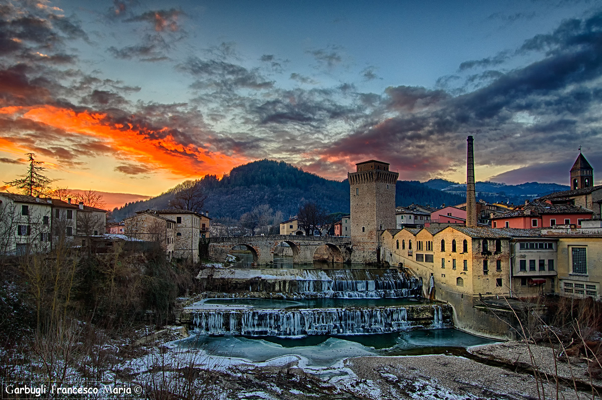 A sunset that you ........ freezes