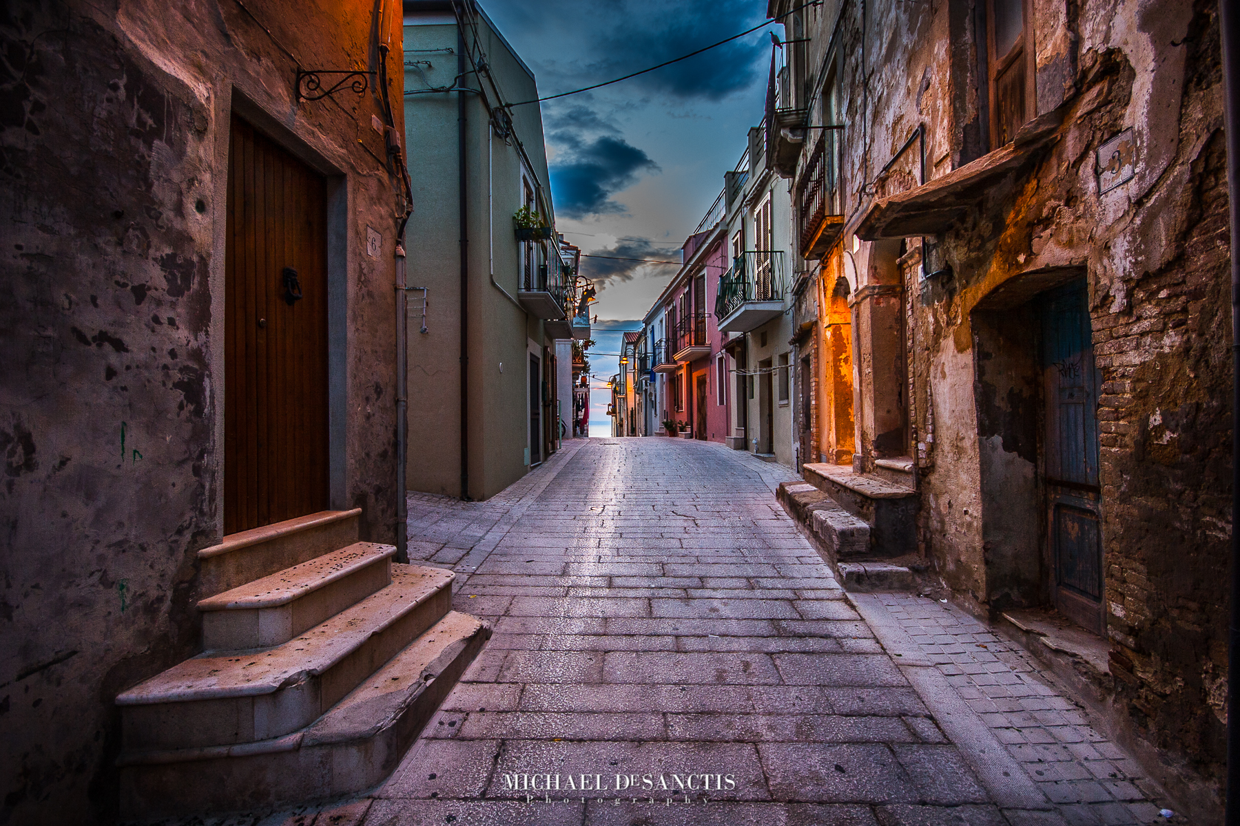 Through the streets of the country