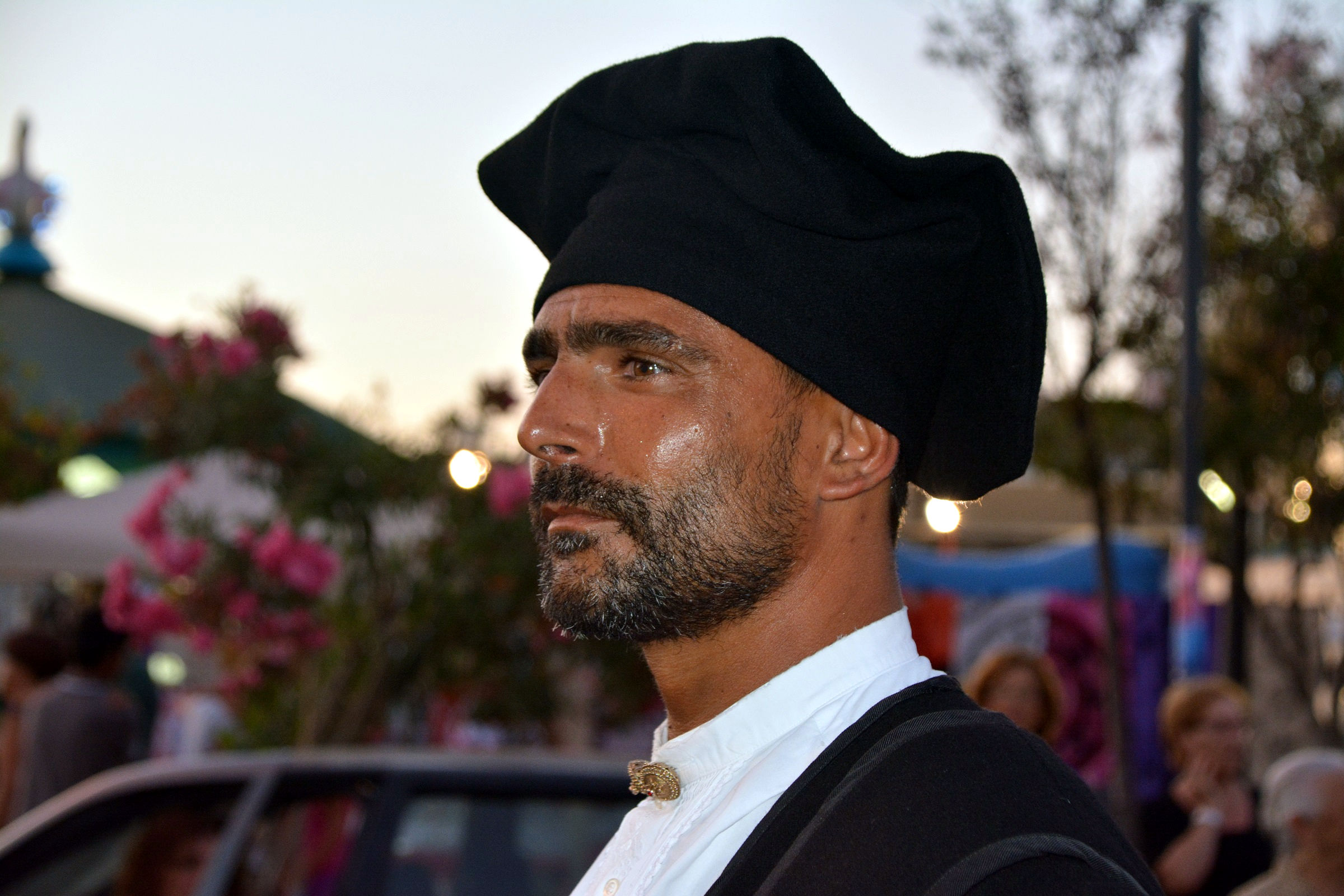 Man in Sardinian costumes