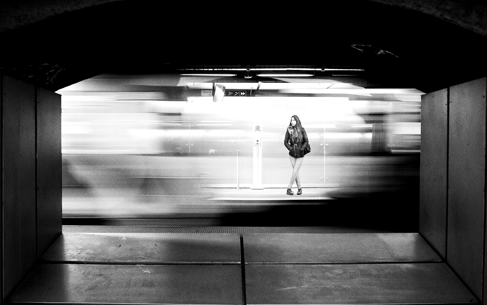 A window in the subway