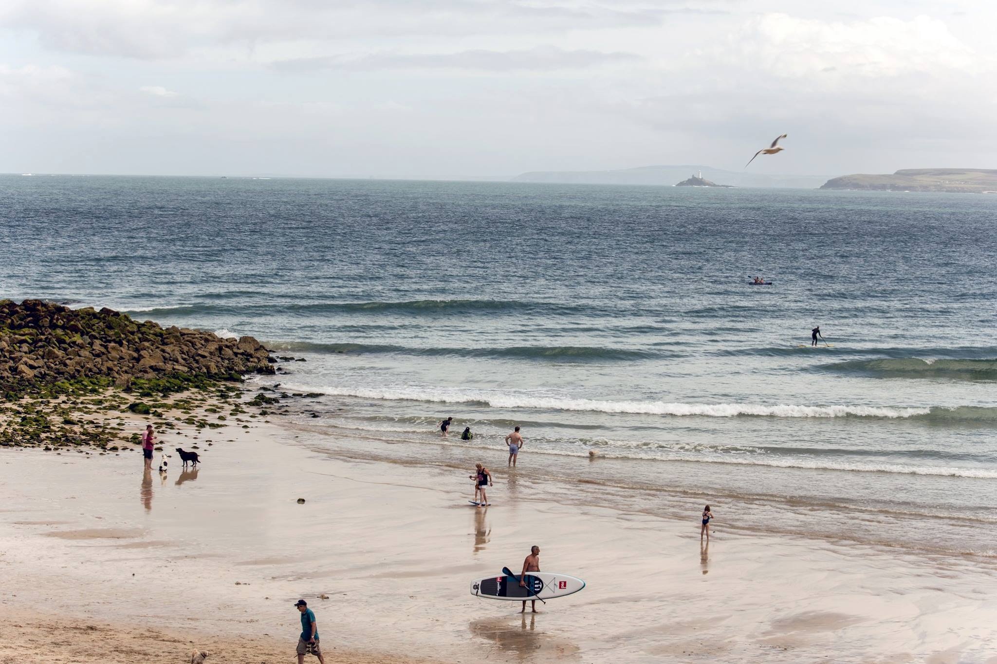 Surfing in saint ives
