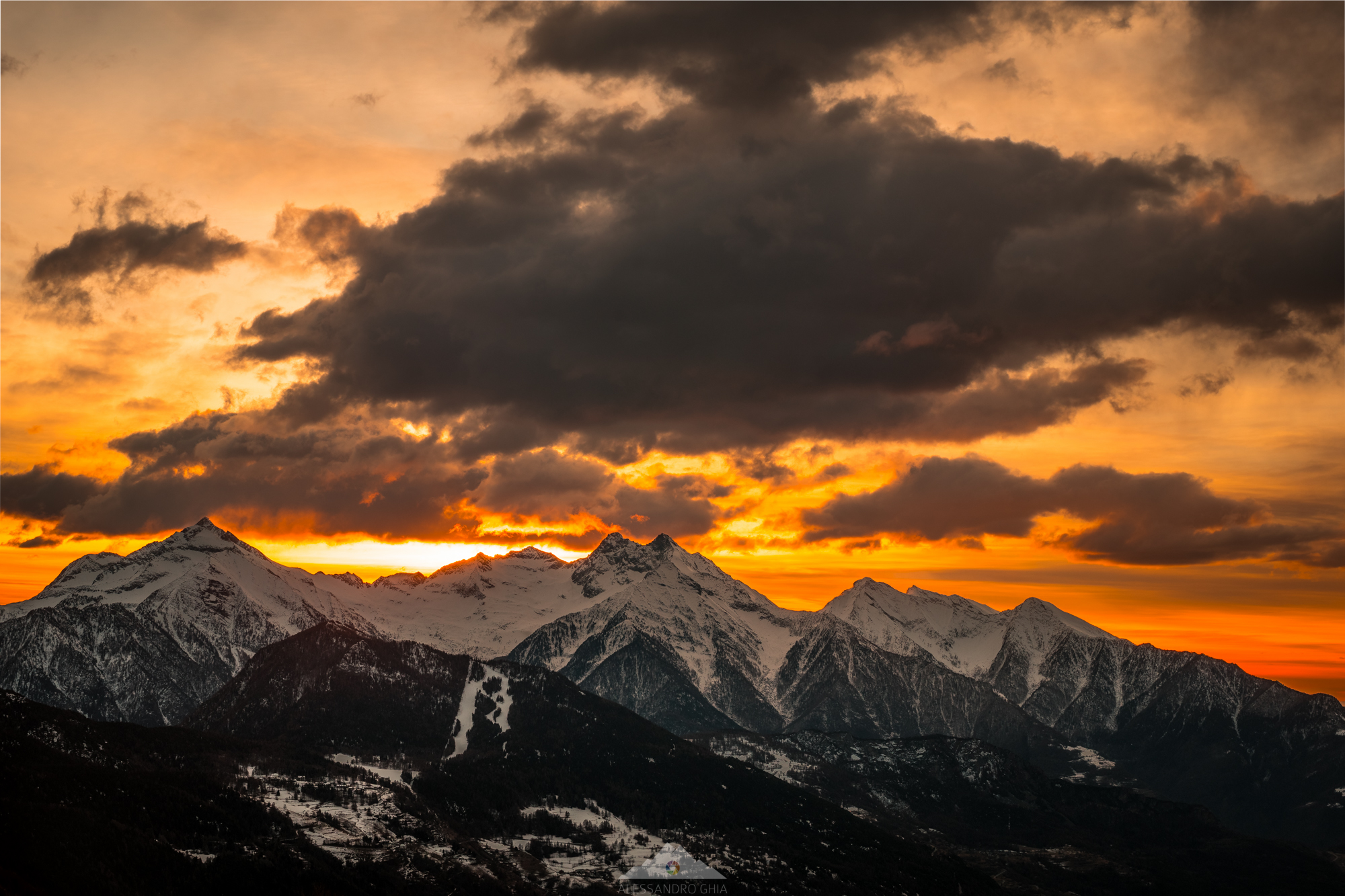 Alba verso le Dame di Challand