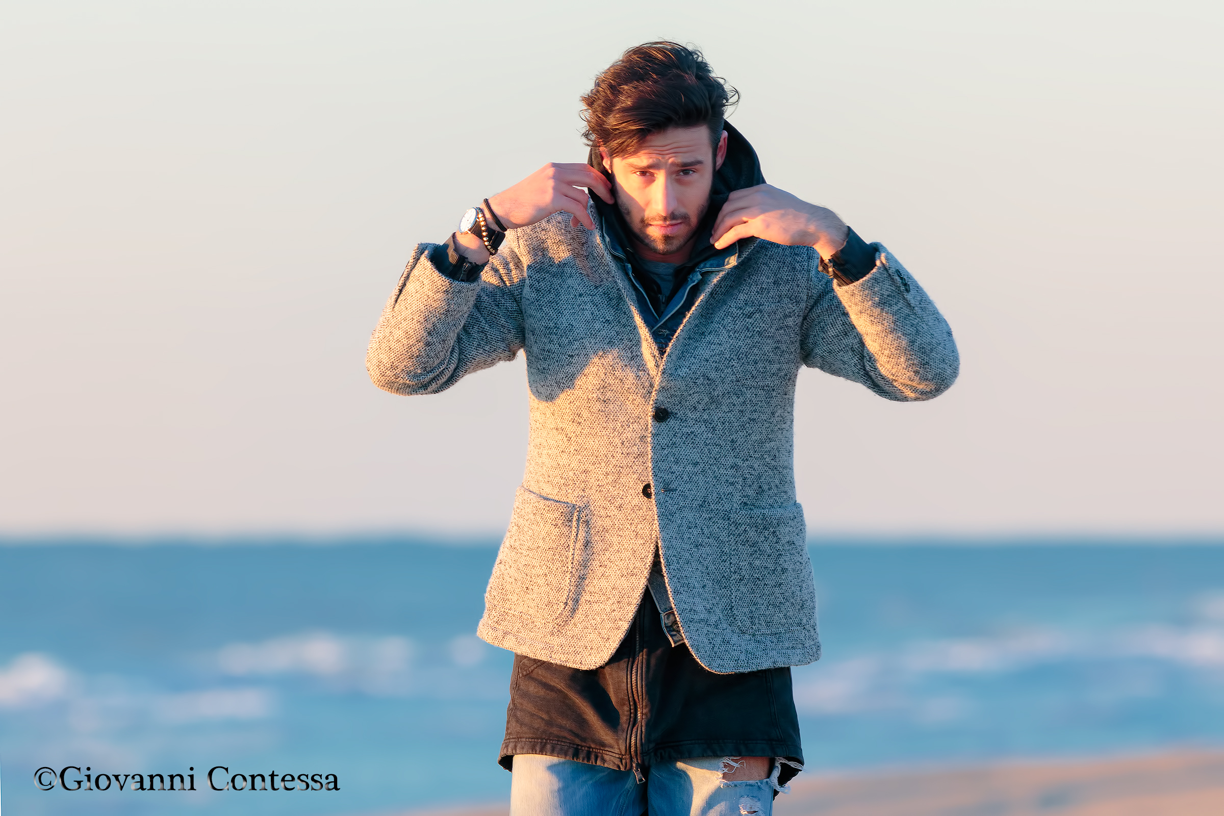 alba riva al mare ..... freddo polare ...