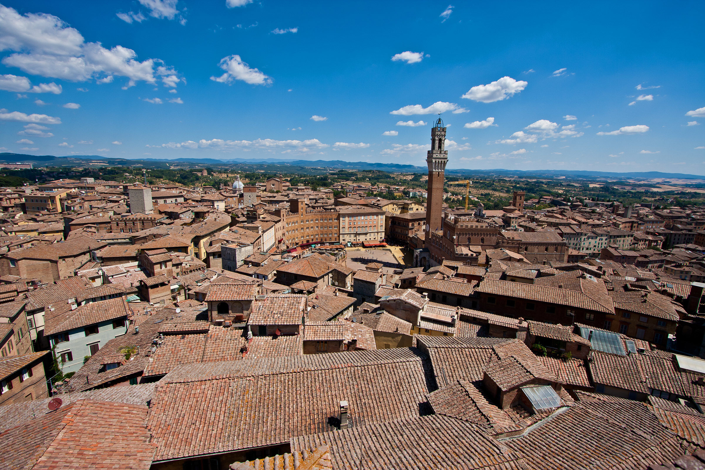 Panoramic view of Siena