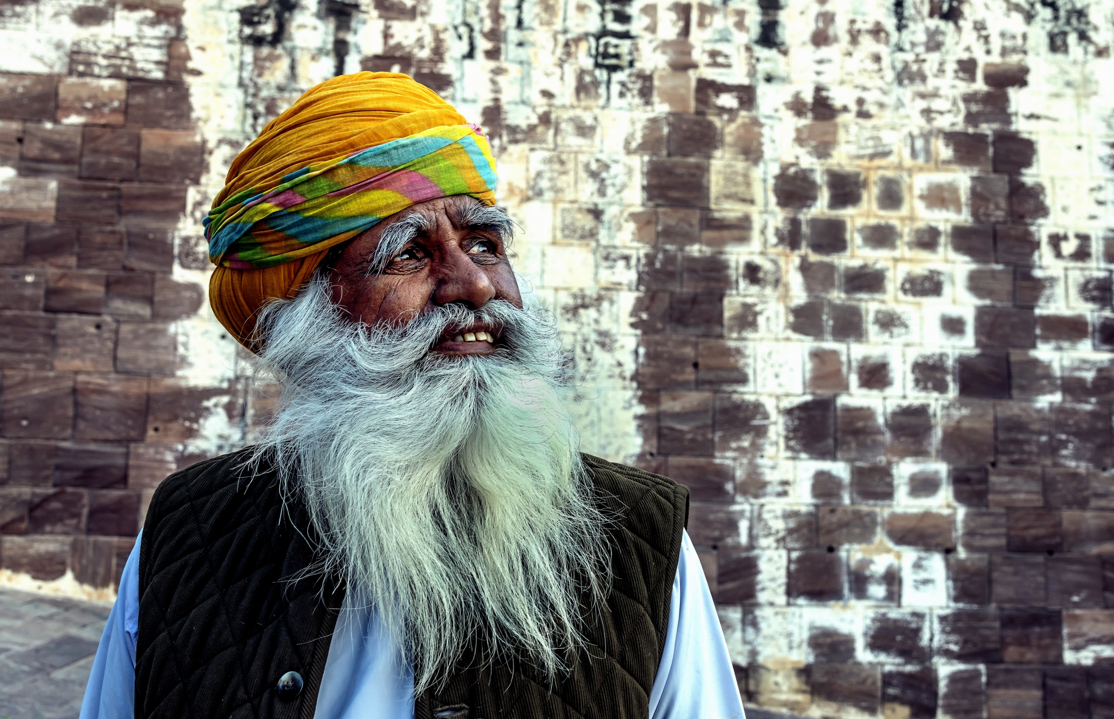 Rajasthan 2017 - Anziano a Jodhpur