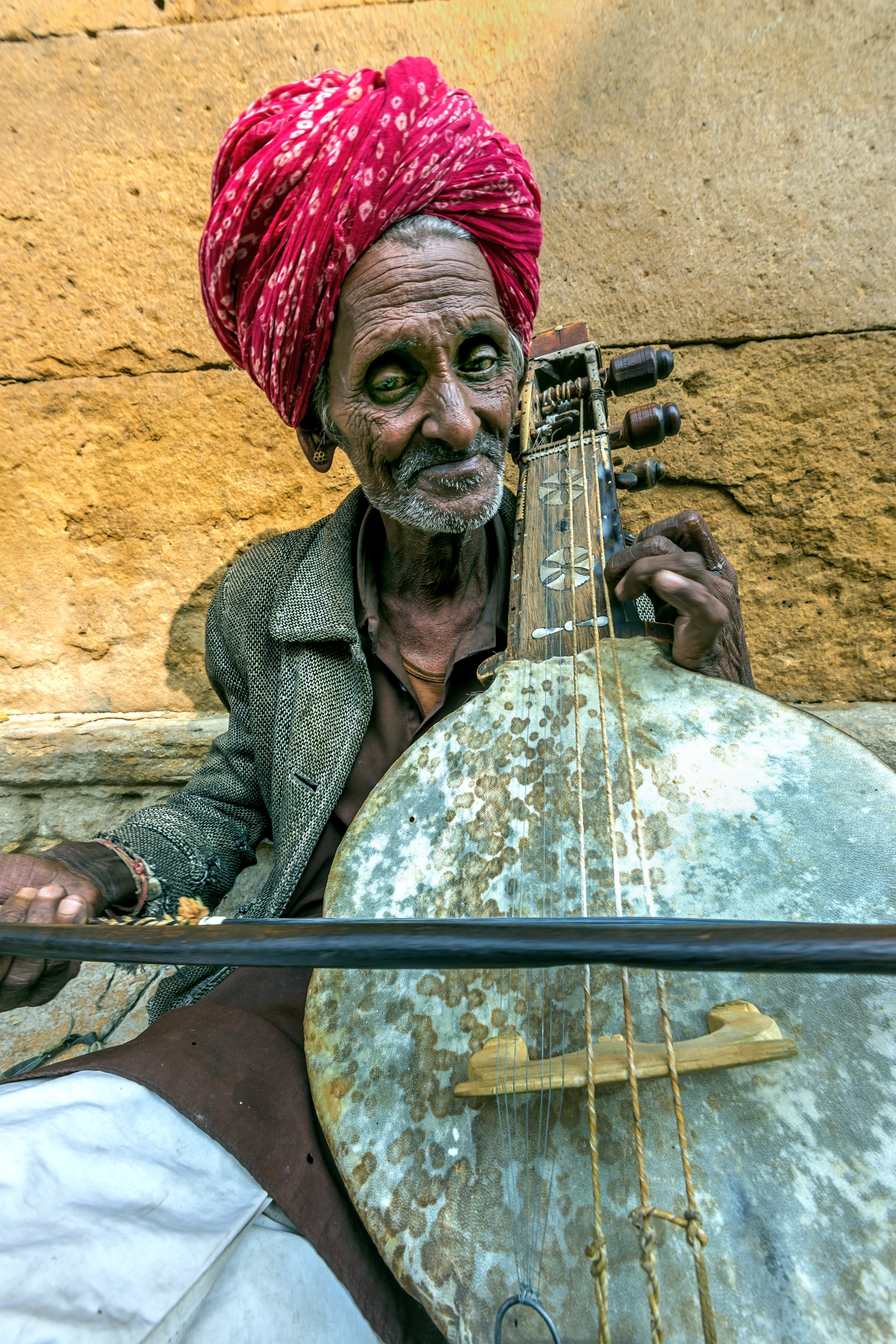 Rajasthan 2017 - Musicante a Jaisalmer
