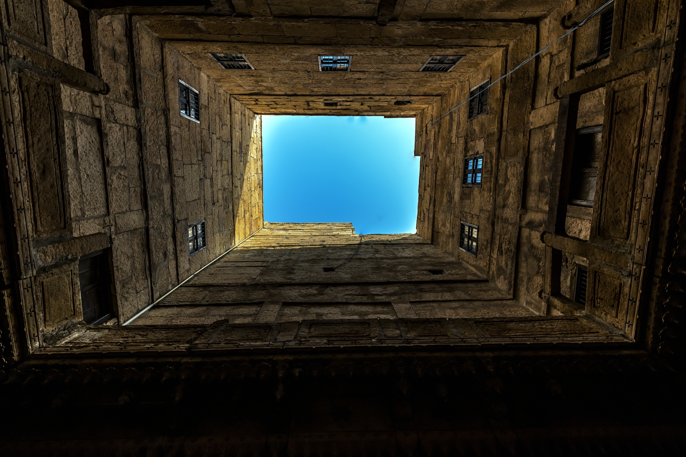 Rajasthan 2017 - Cortile di una havelis a Jaisalmer