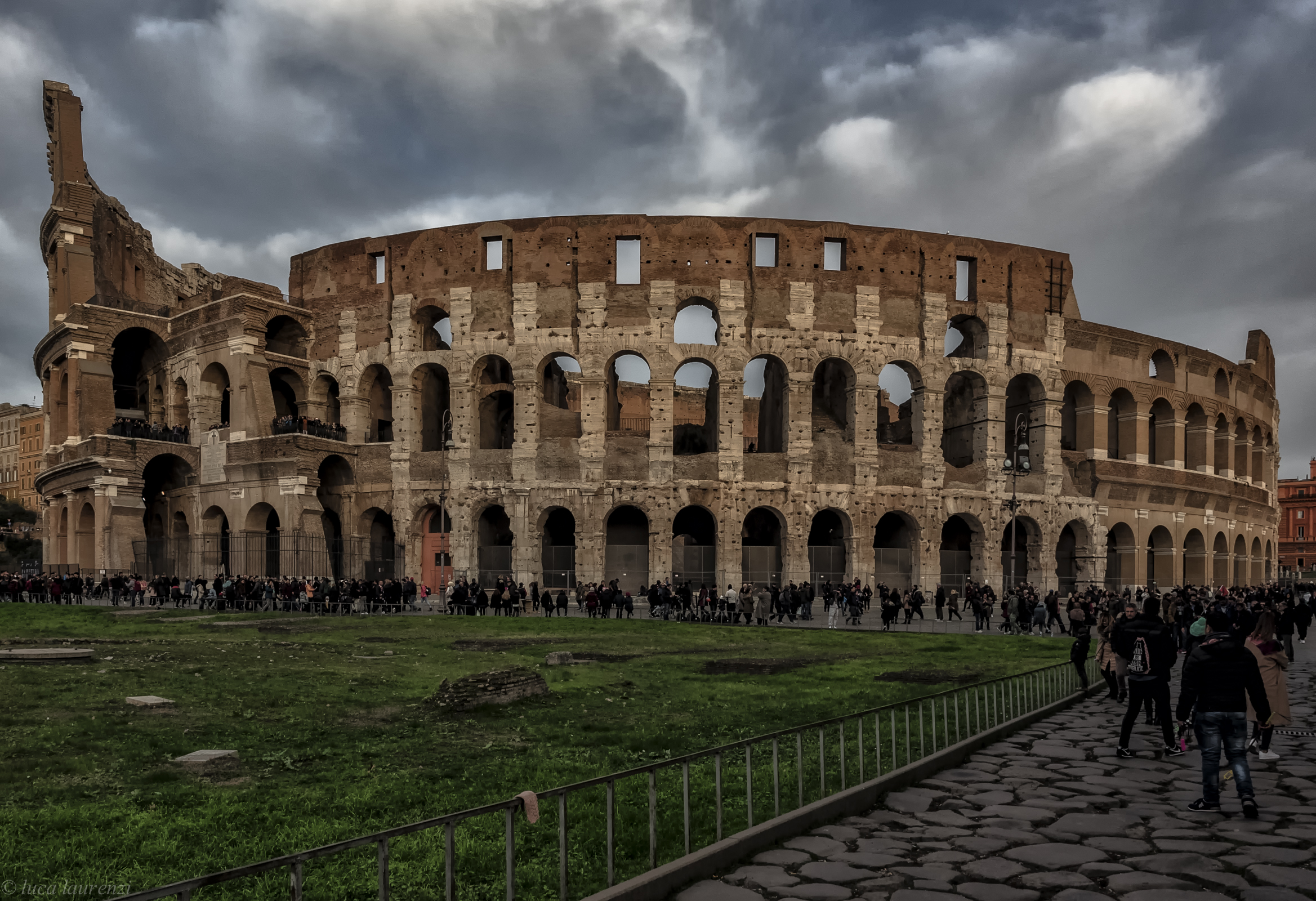 A gray day at the Coliseum