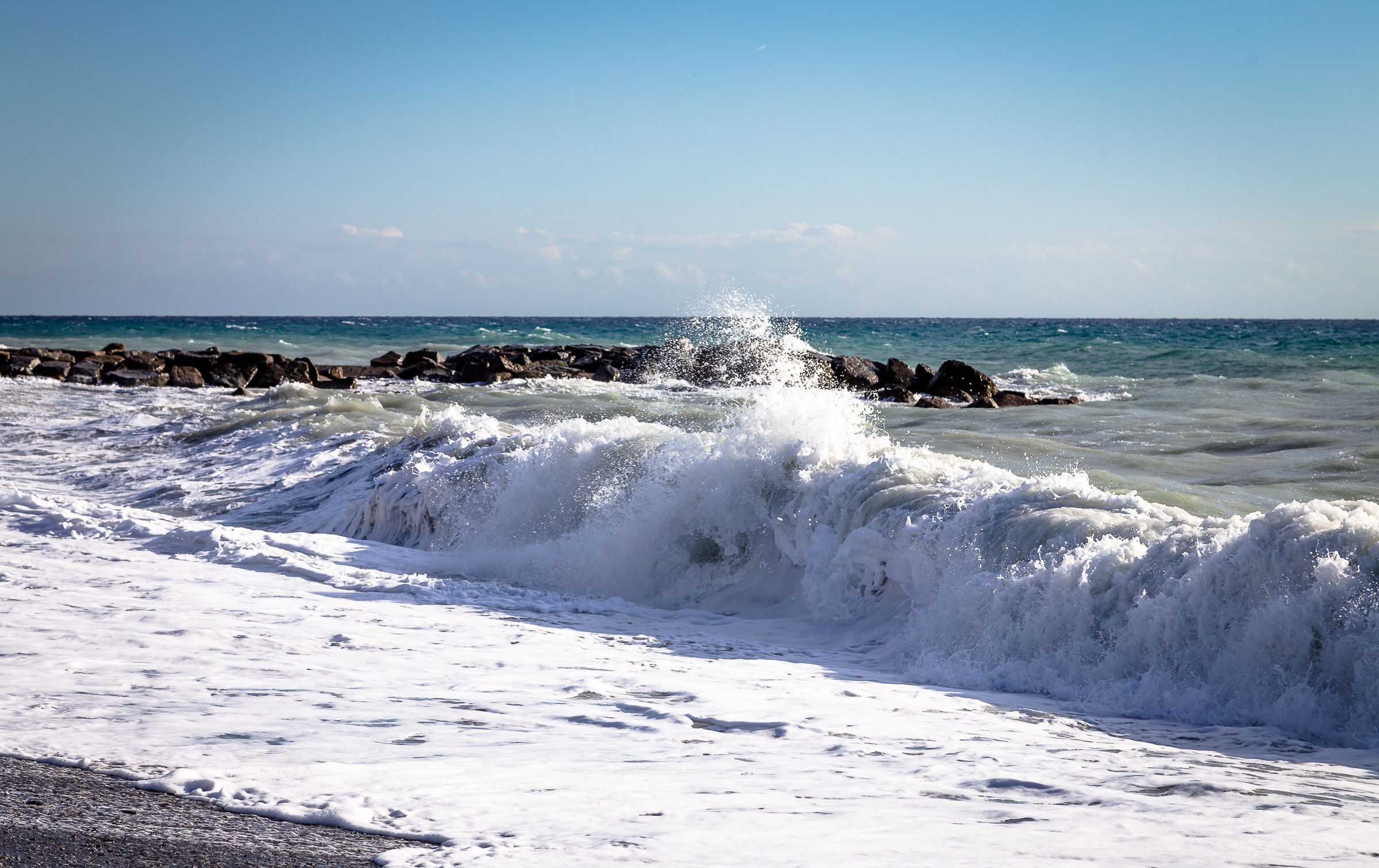 Bordighera mareggiata