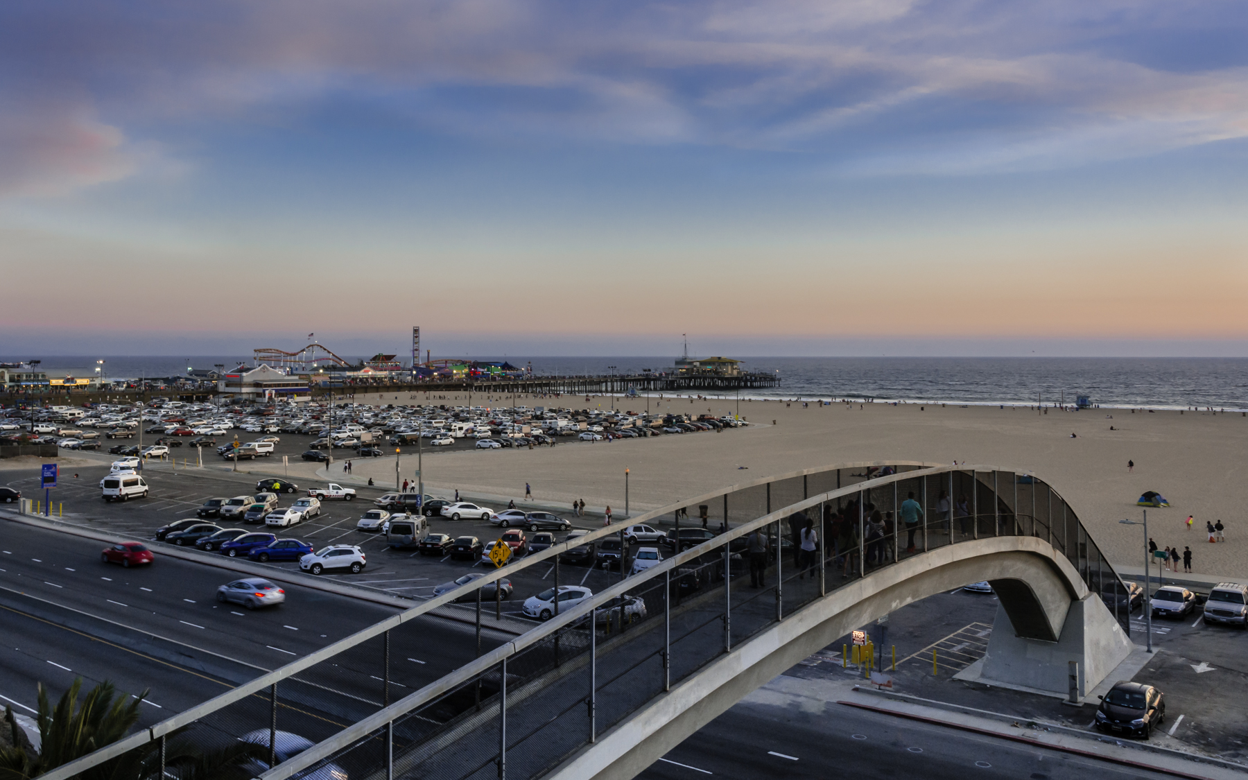 Nightfall in Santa Monica