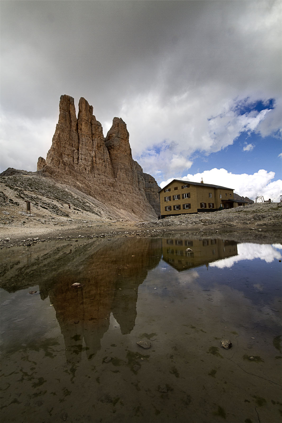Torri del Vajolet e rifugio Re Alberto