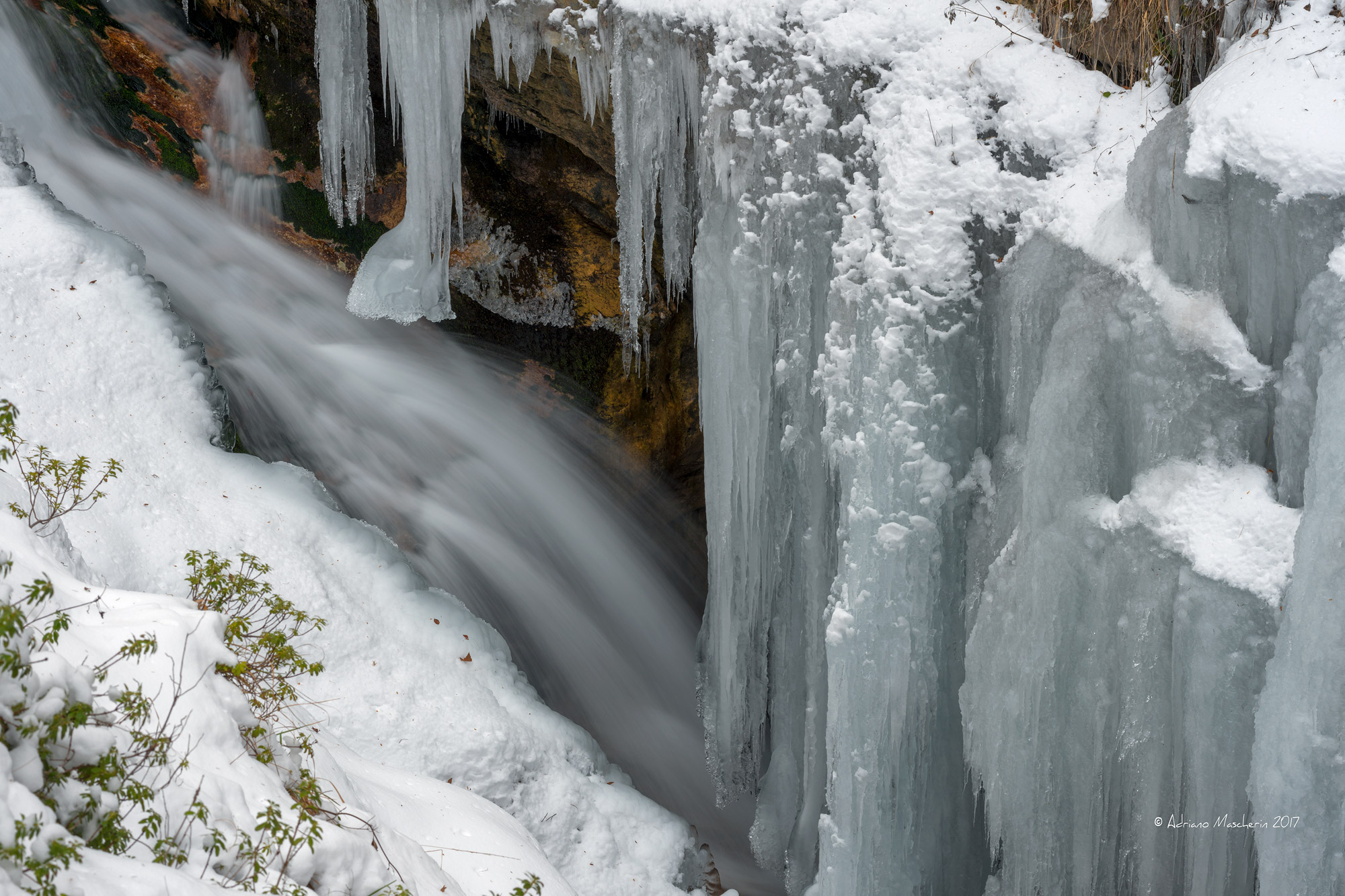The grip of ice sull'Arzino